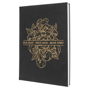 7" X 9 3/4" Laserable Leatherette Journal-Lined Notepad 10