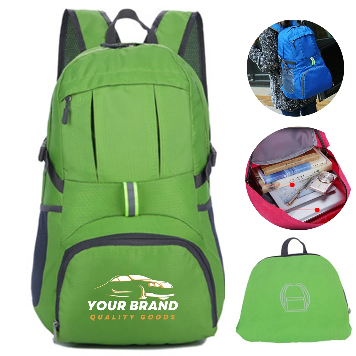 20L Lightweight Hiking Backpack Foldable Travel Bag 3