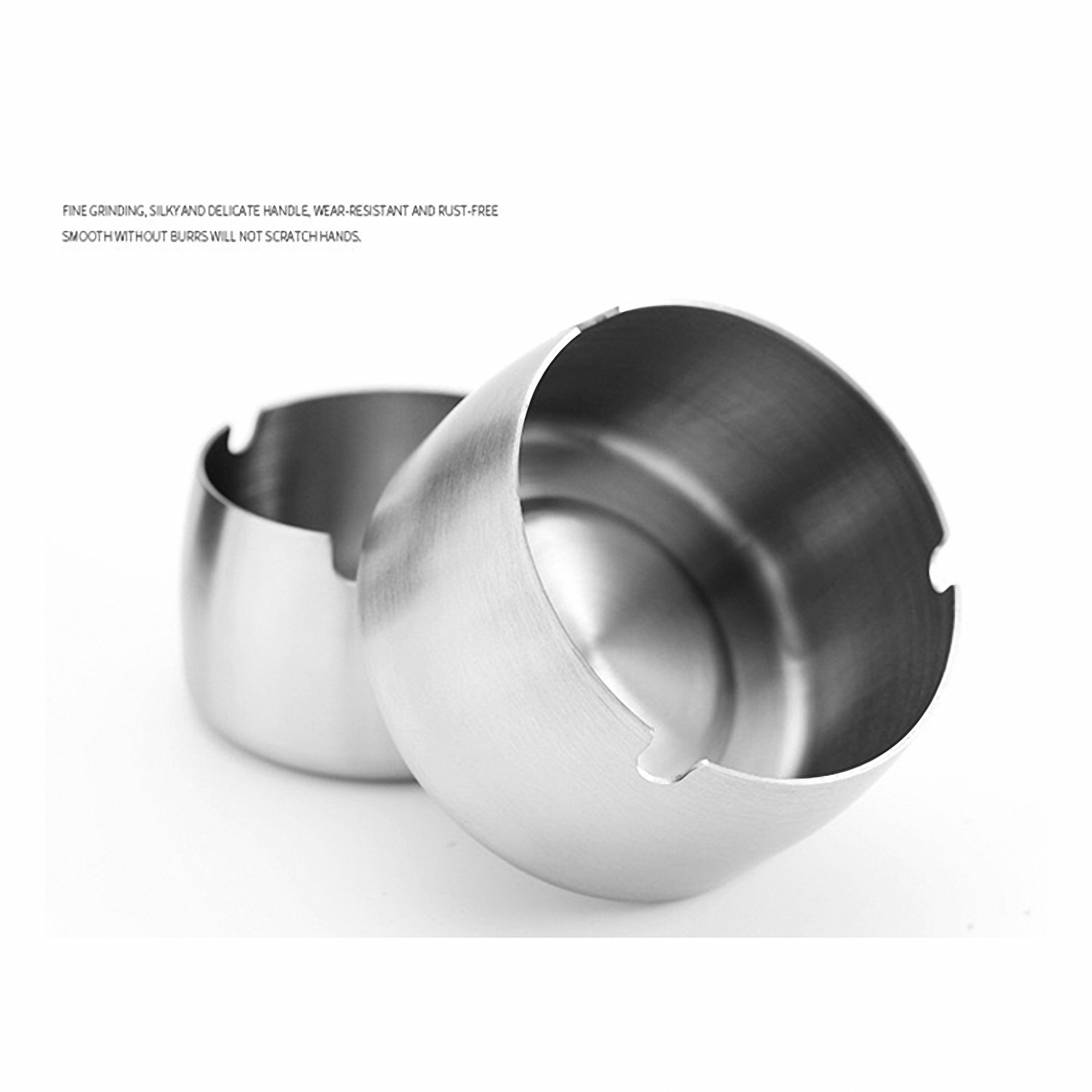 Windproof Stainless Steel Ashtray 2