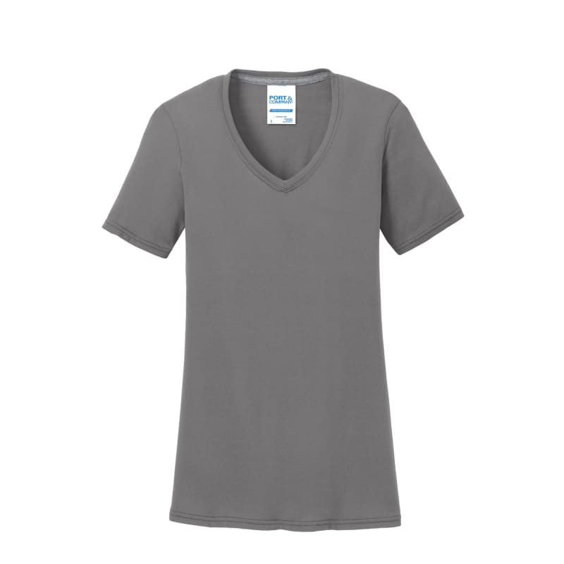 Port & Company Women's Performance Blend V-Neck Tee. 69
