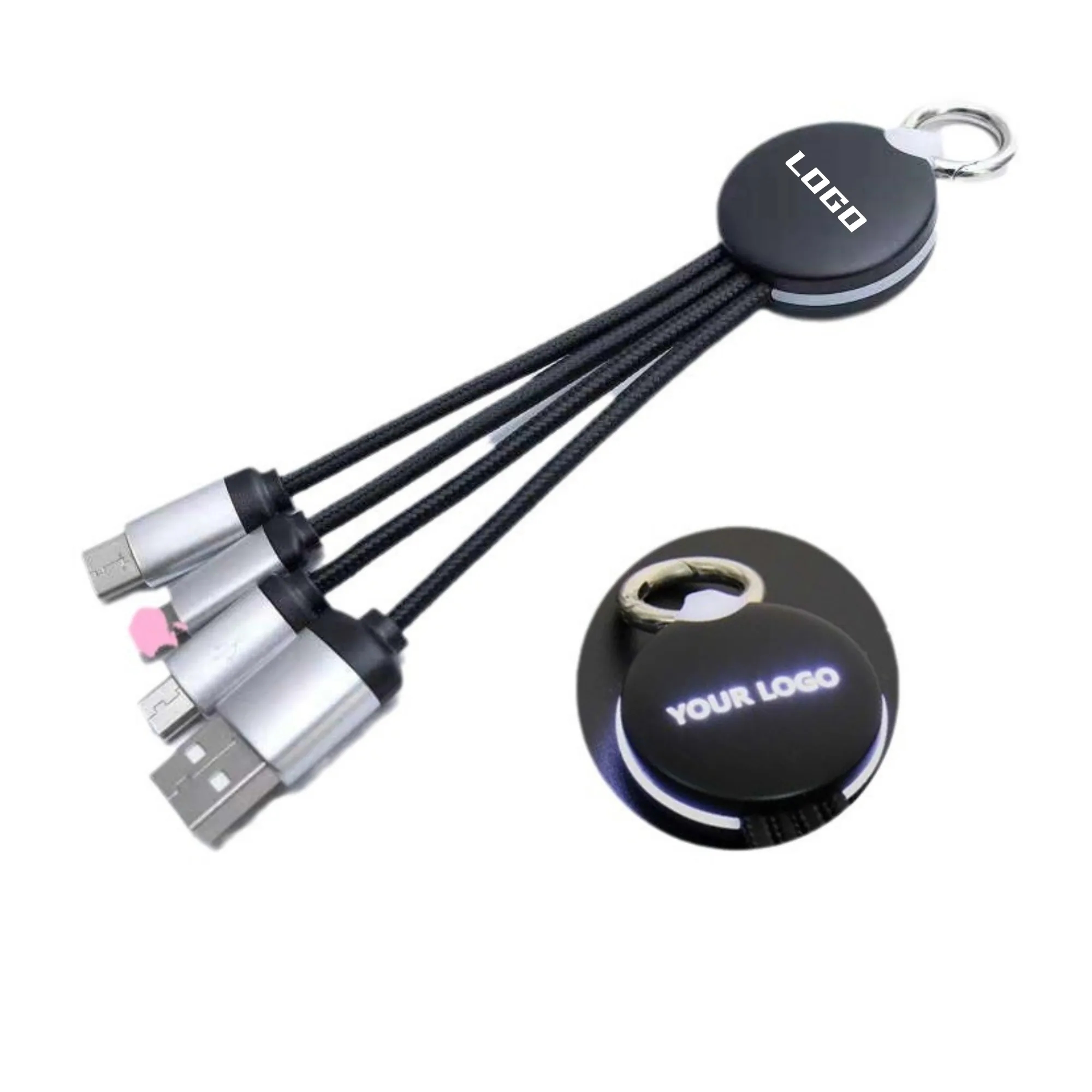 Custom 3 in1 Shine Charging Cable 2