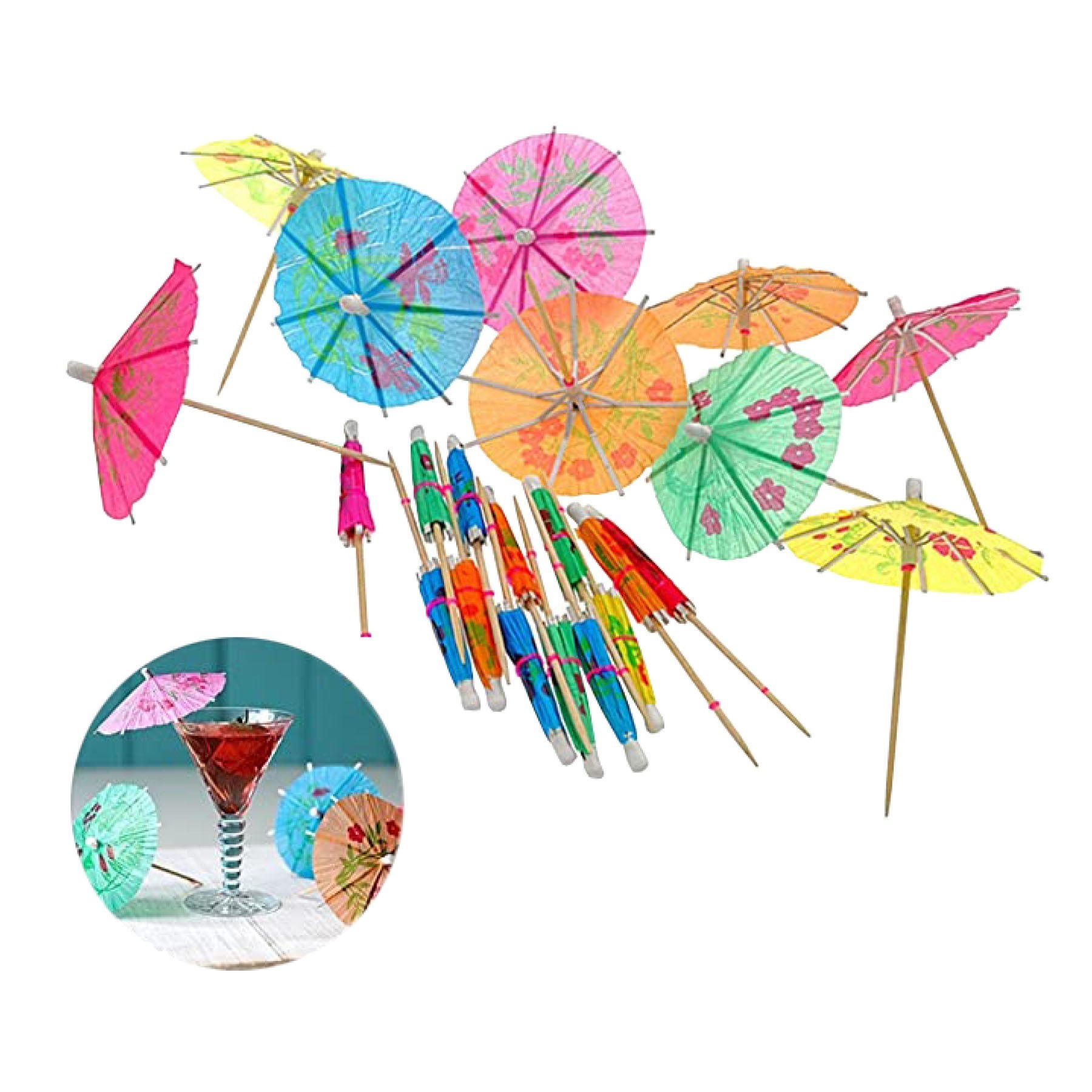 Decorative Cocktail Umbrella Toothpicks 3