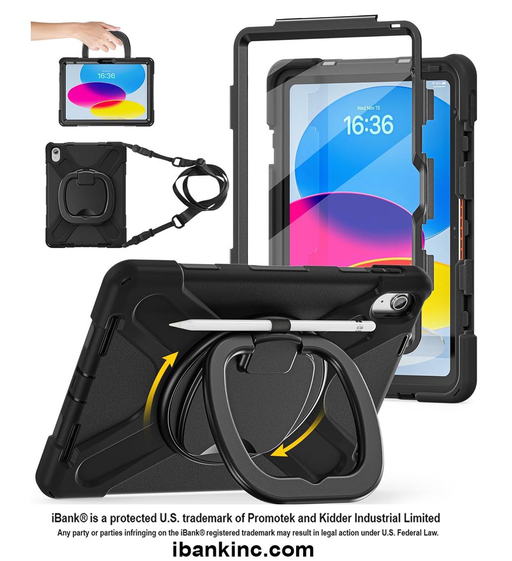 iBank ® Shockproof Case for iPad Air 13 M3 2025/ M2 2024, iPad Pro 12.9 3
