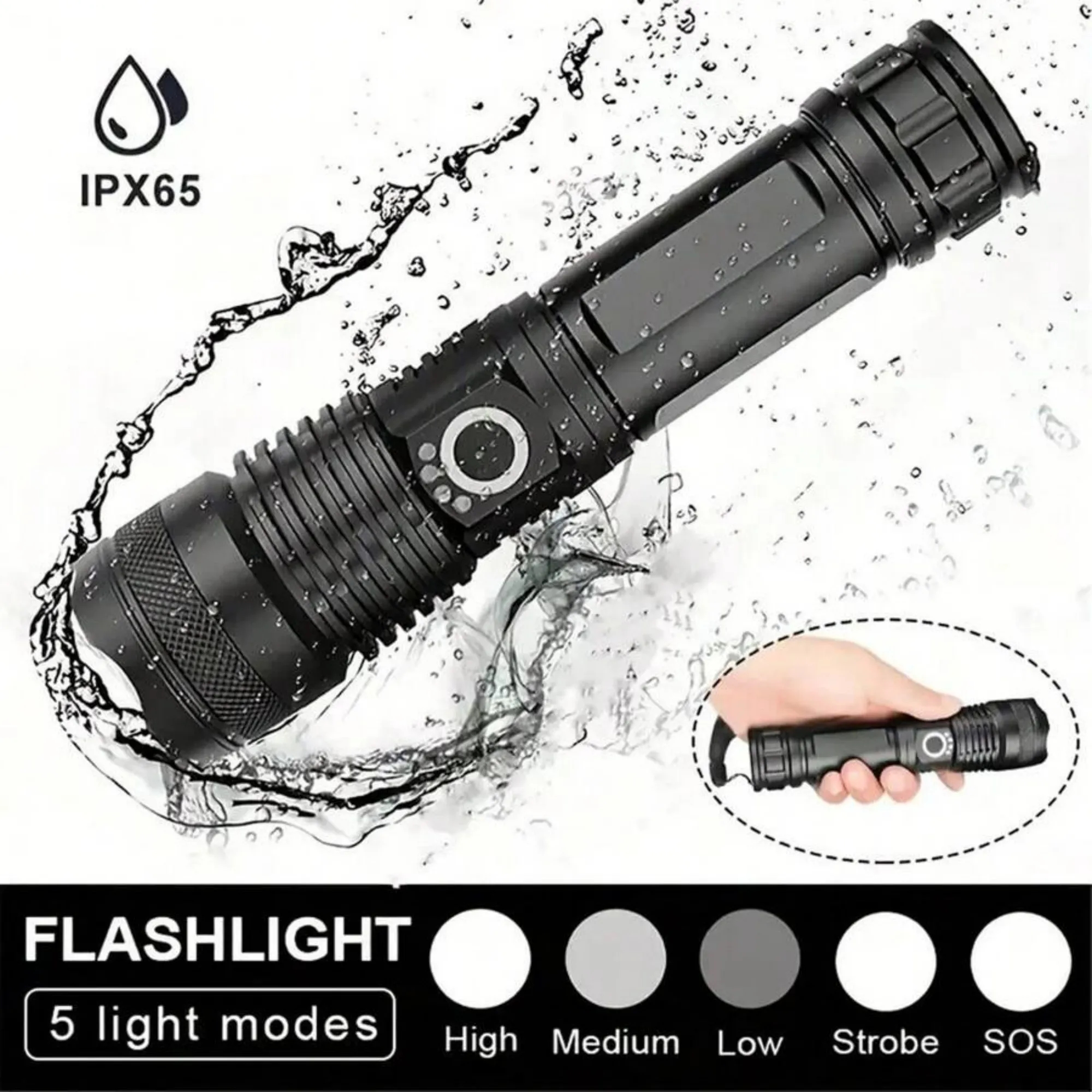 Rechargeable Tactical Flashlight 4