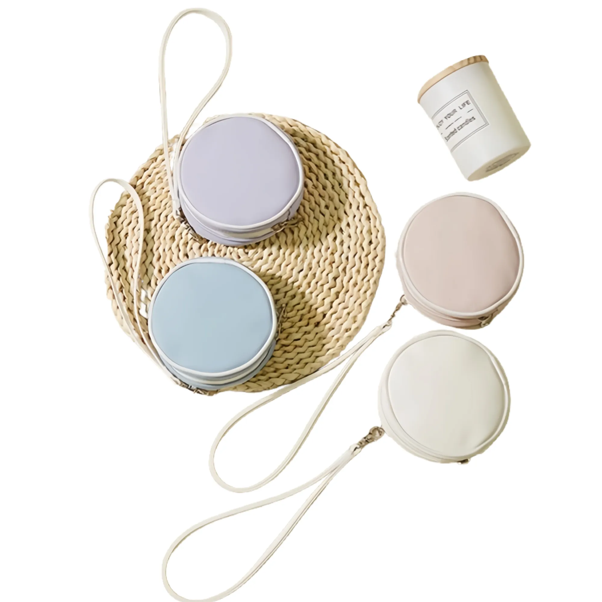 Round Cake Creative Canvas Wallet 4