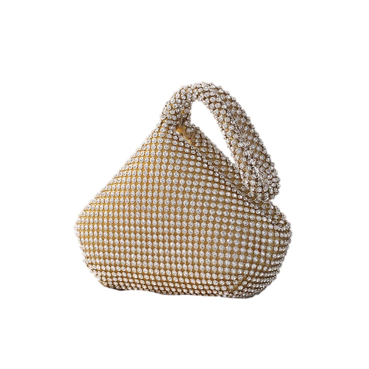 Mini Triangle Diamond Dinner Handbag 8