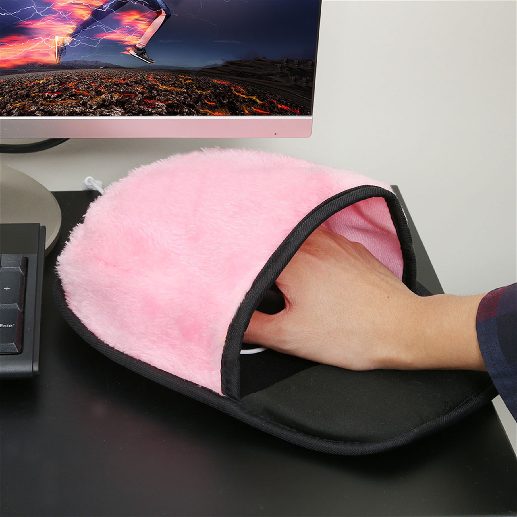 USB Heated Mouse Pad Hand Warmer 4
