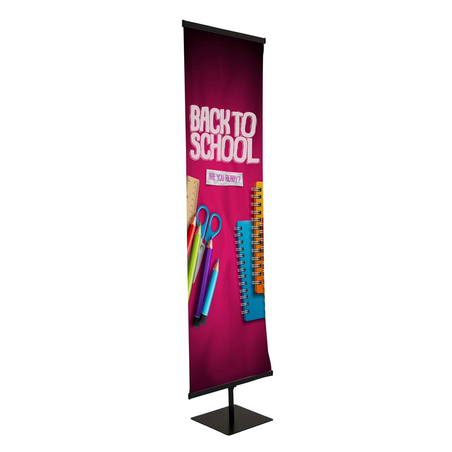 24" Everyday Snap Rail Banner Display Single-Sided Kit 5