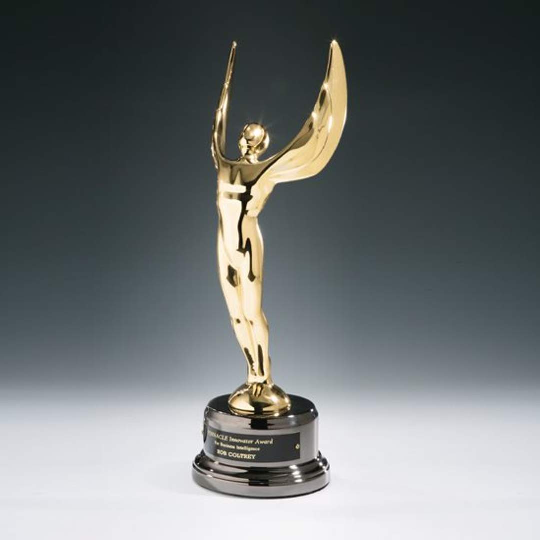 Winged Achievement Award on Black Nickel 4