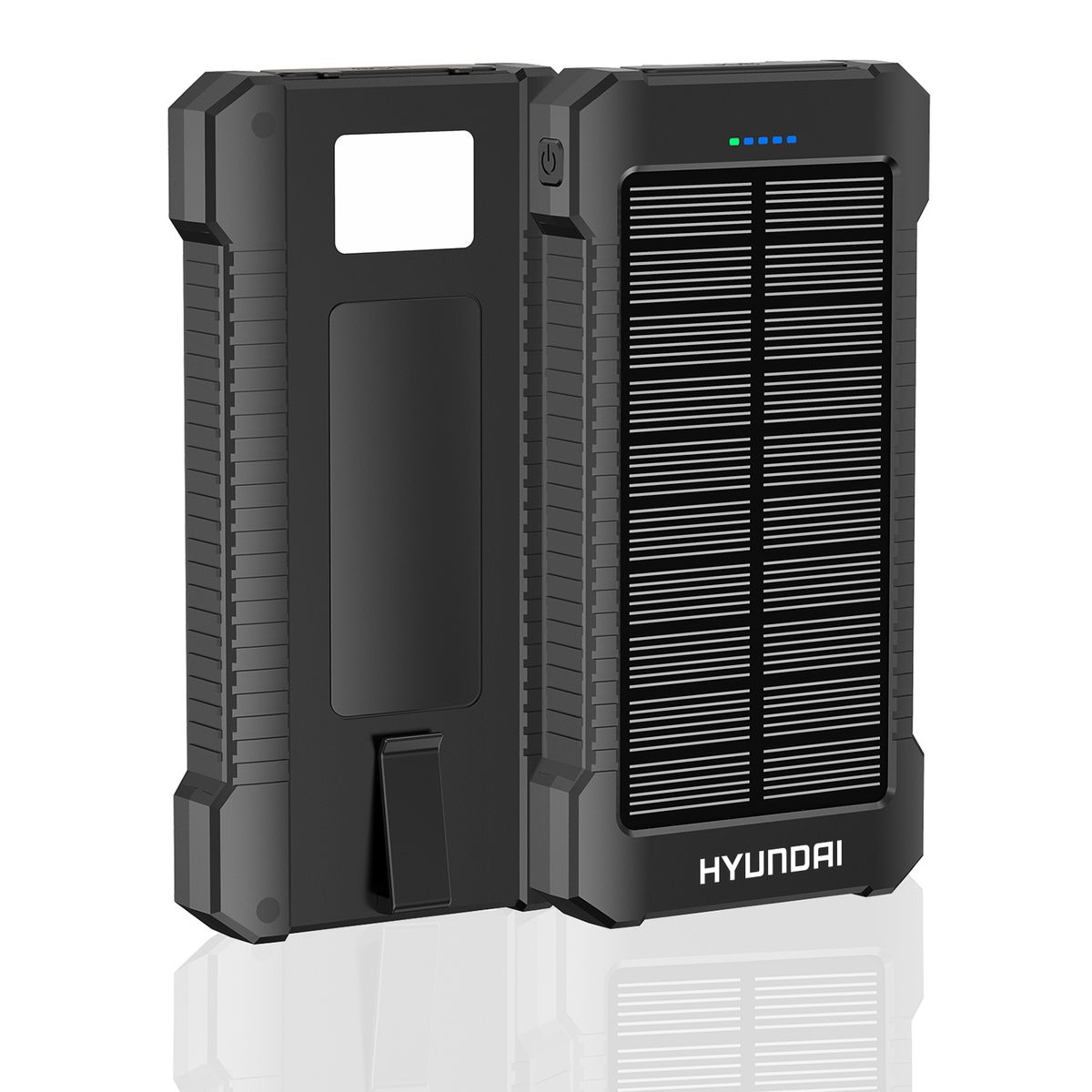 10000mAh Solar Phone Charger /Power Bank with Flash Light 2