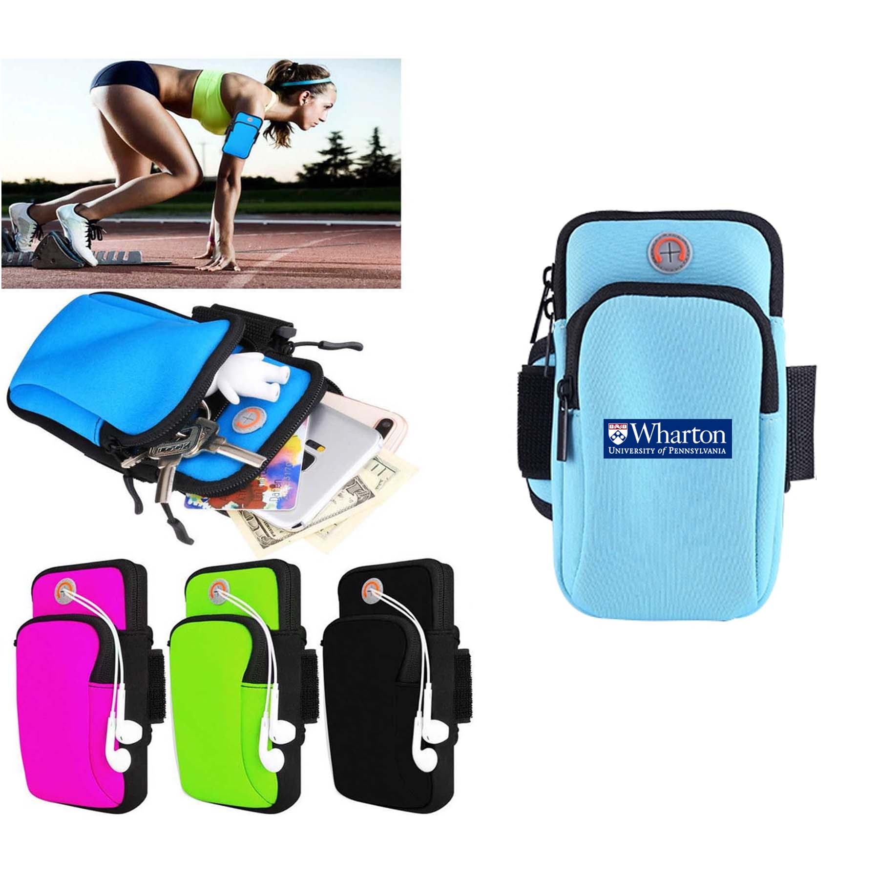 iBank ® Sport Armband compatible with iPhone 17,16,15 & Galaxy phones 1