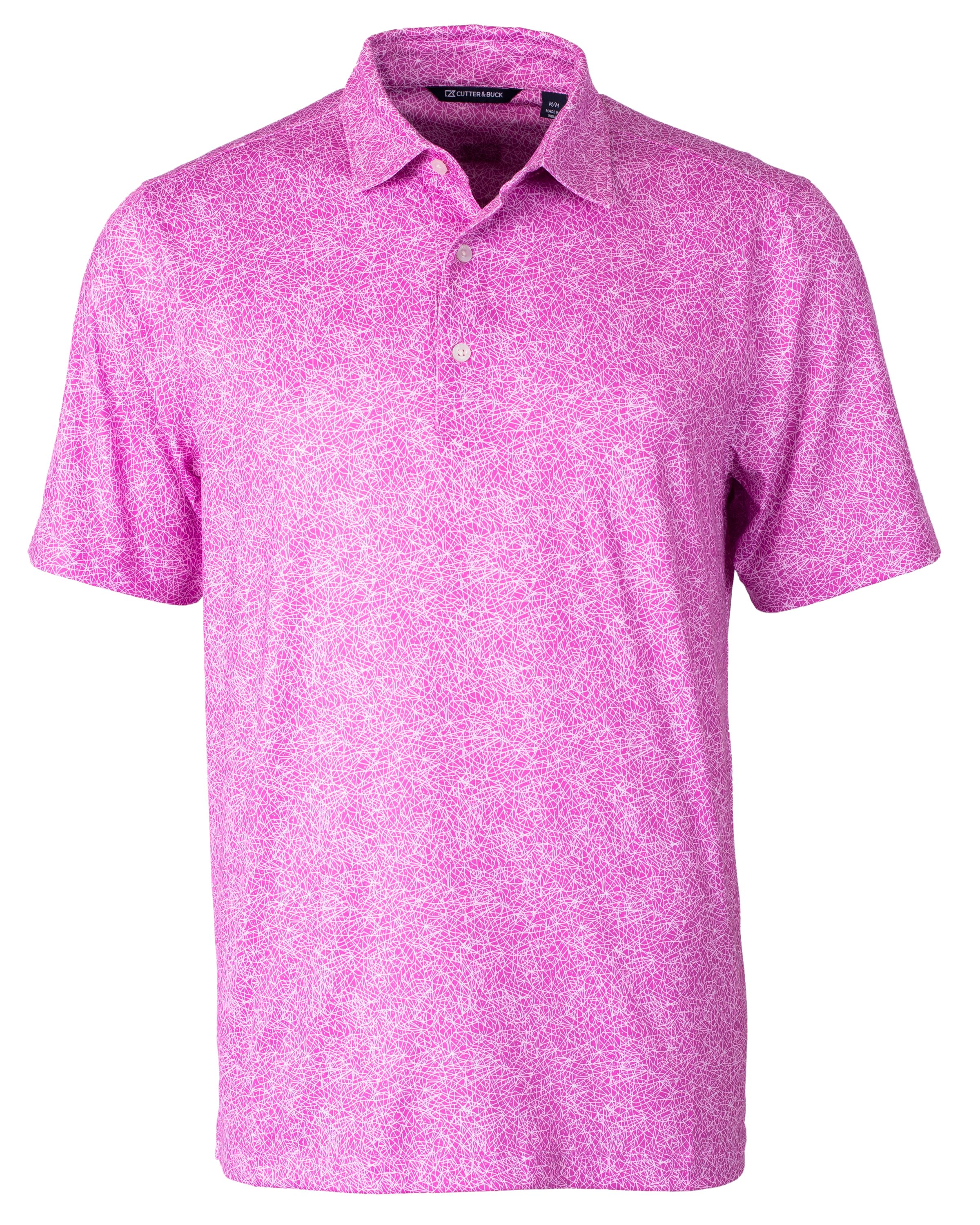 Pike Constellation Print Stretch Mens Polo