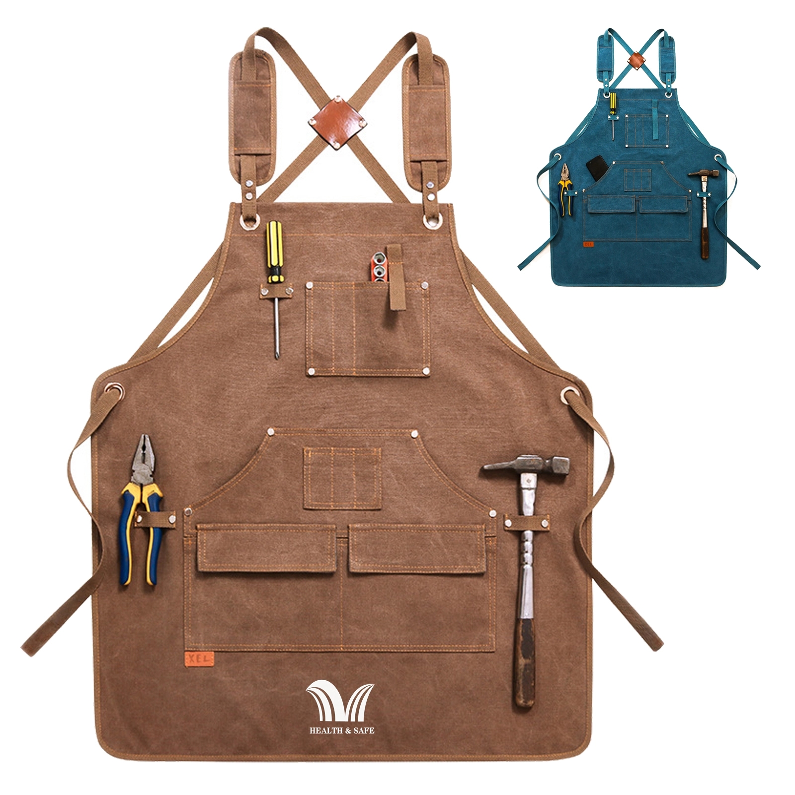 Multi-Pocket Canvas Tool Apron 12