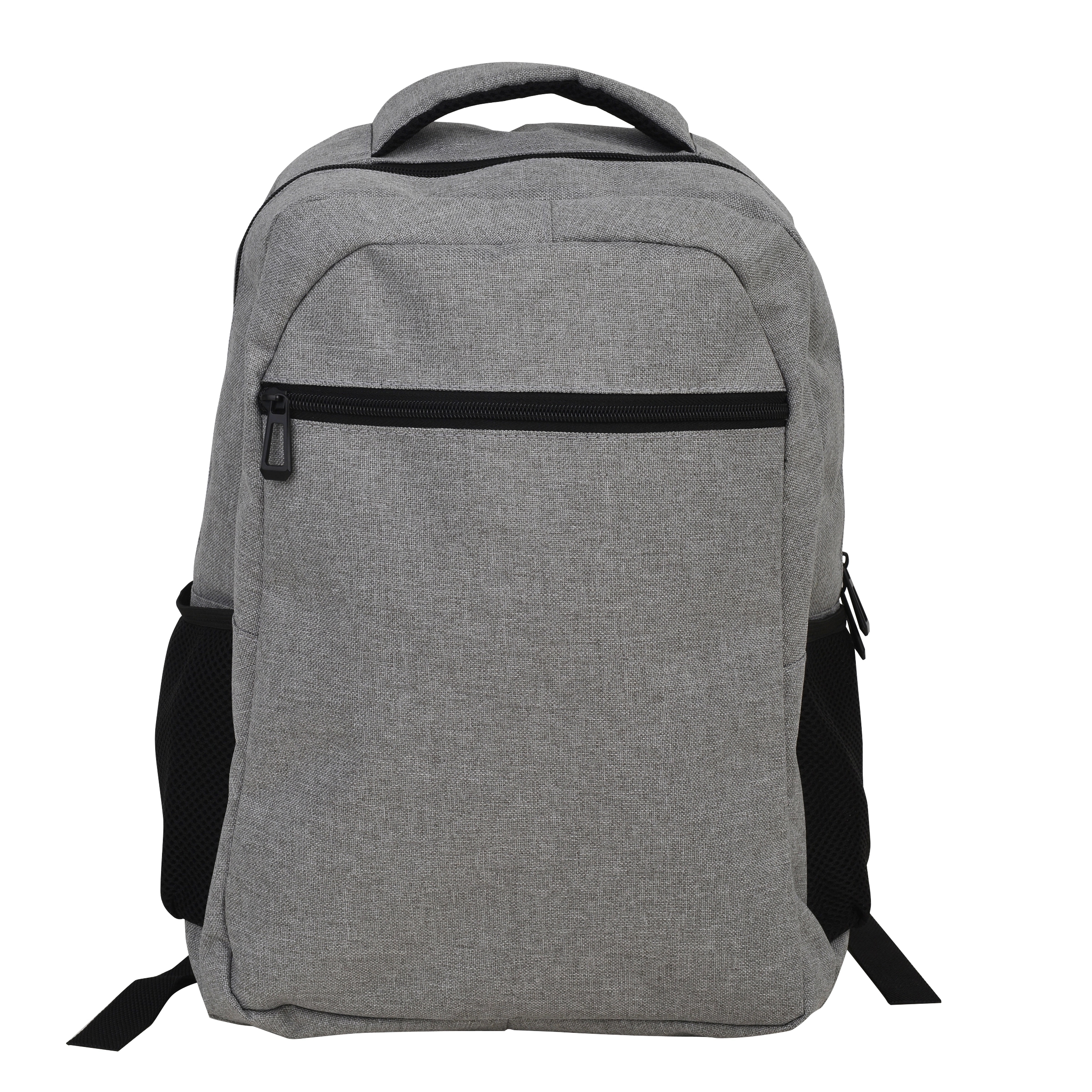 15.6" Laptop Backpack in Premium Melange Light Gray 1