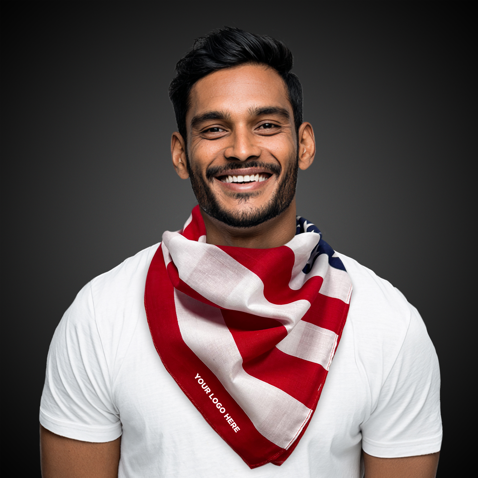 US Flag Bandana 22" x 22"