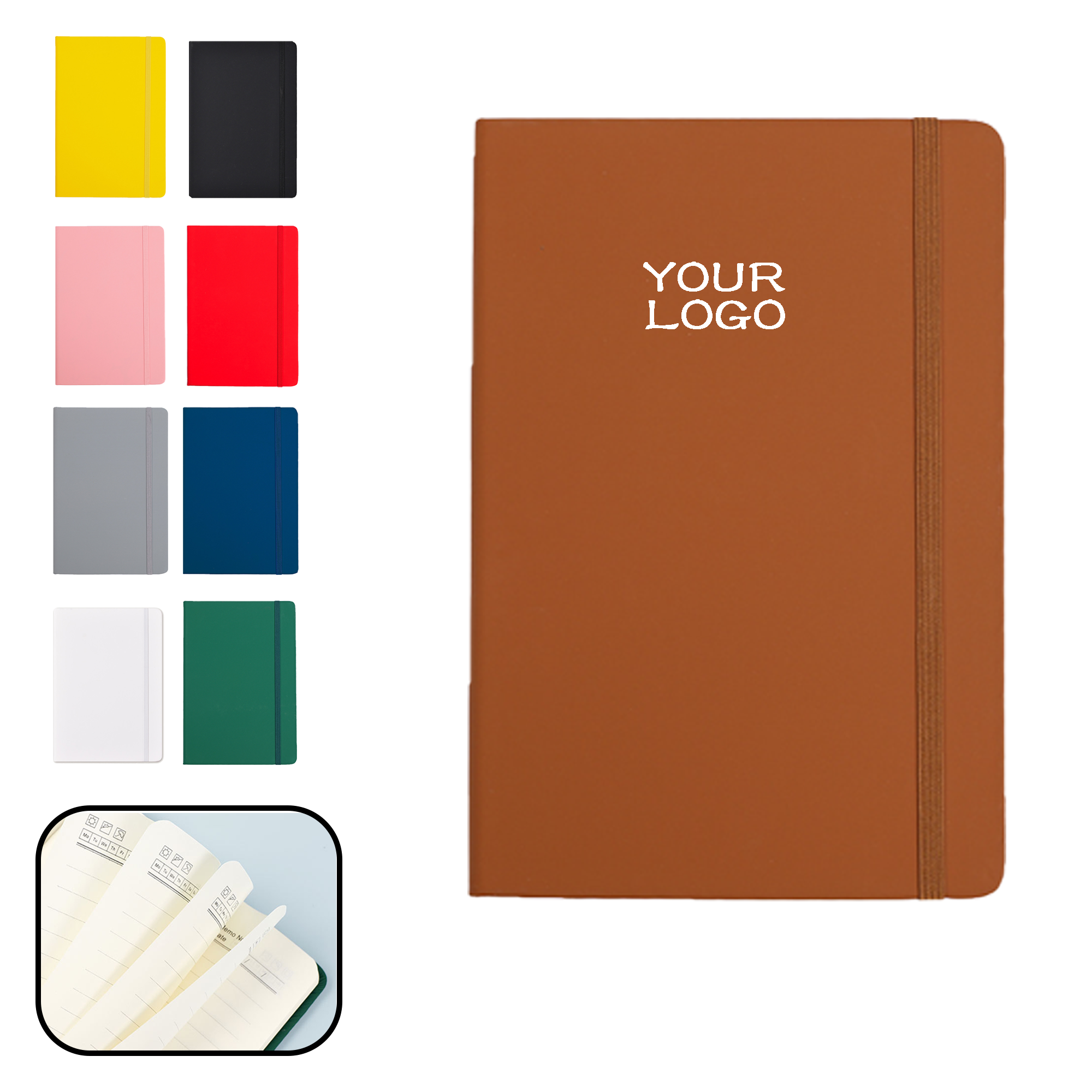 MOQ 20 PCS Personalized Diary with Bookmark 1