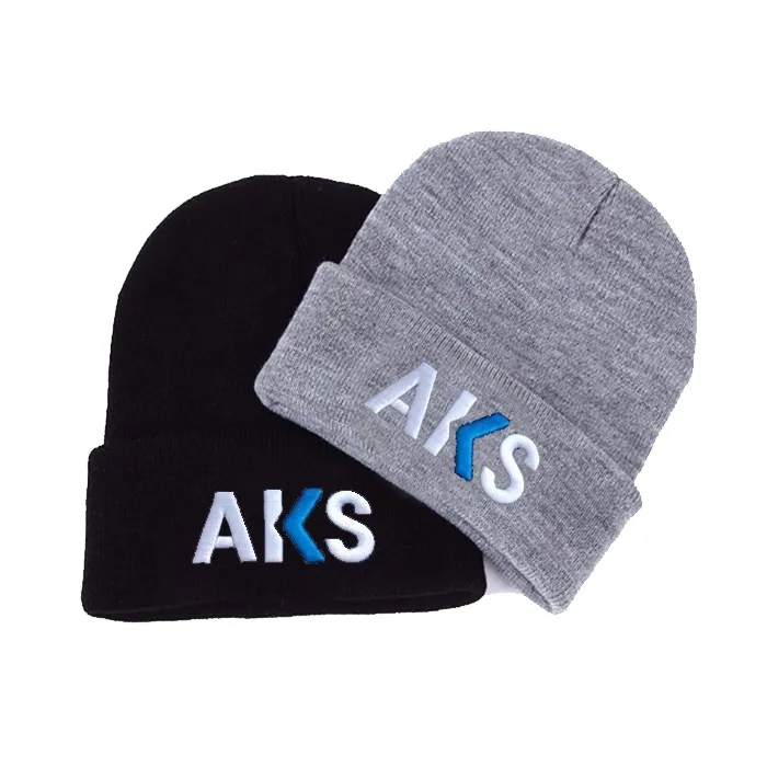 Solid Color Beanie Knitted Hat w Cuff 5
