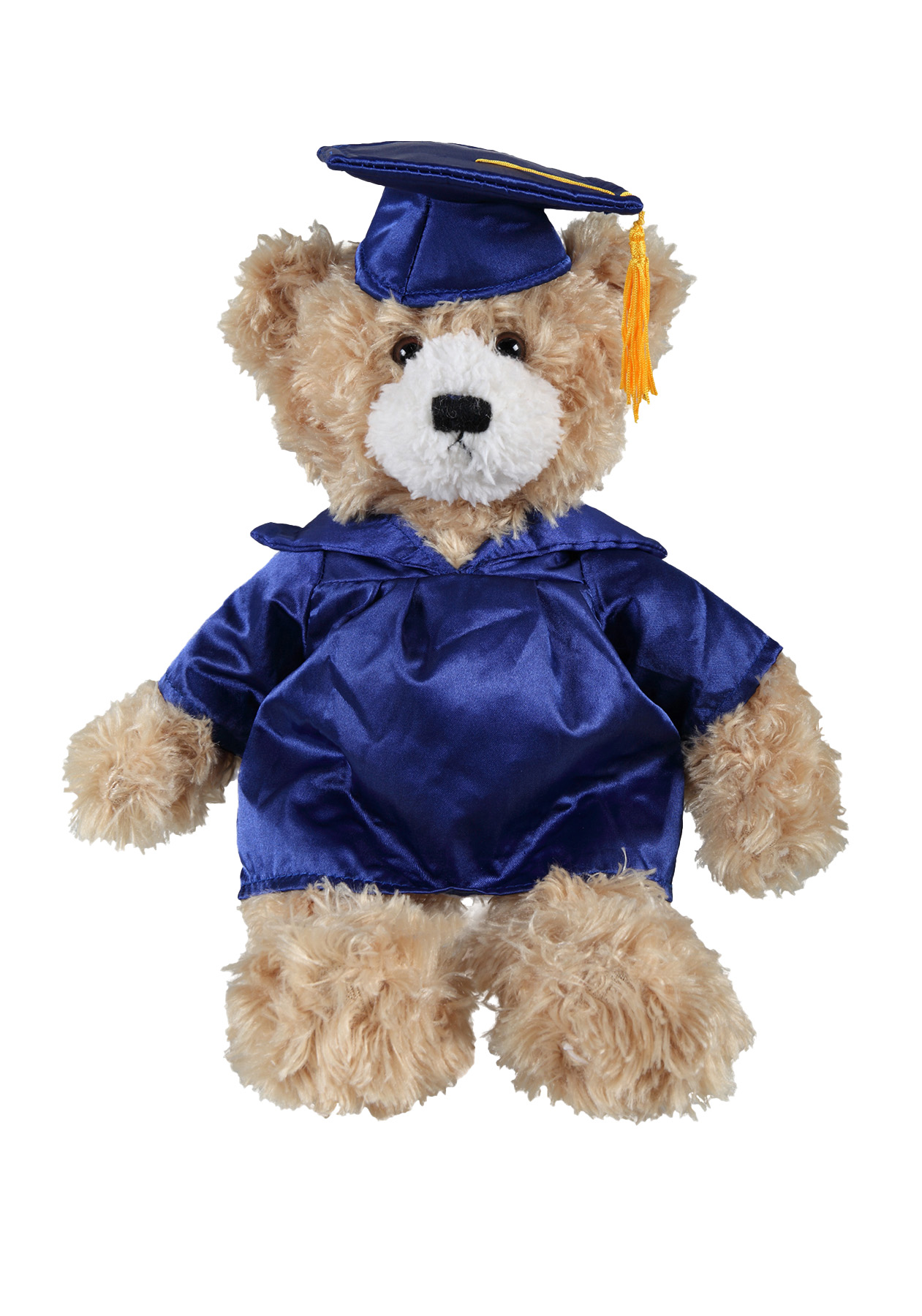 soft plush Beige Brandon Bear with graduation cap &gown 1