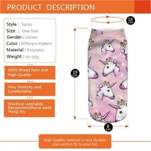 3D Pattern Manicure Print Socks 1