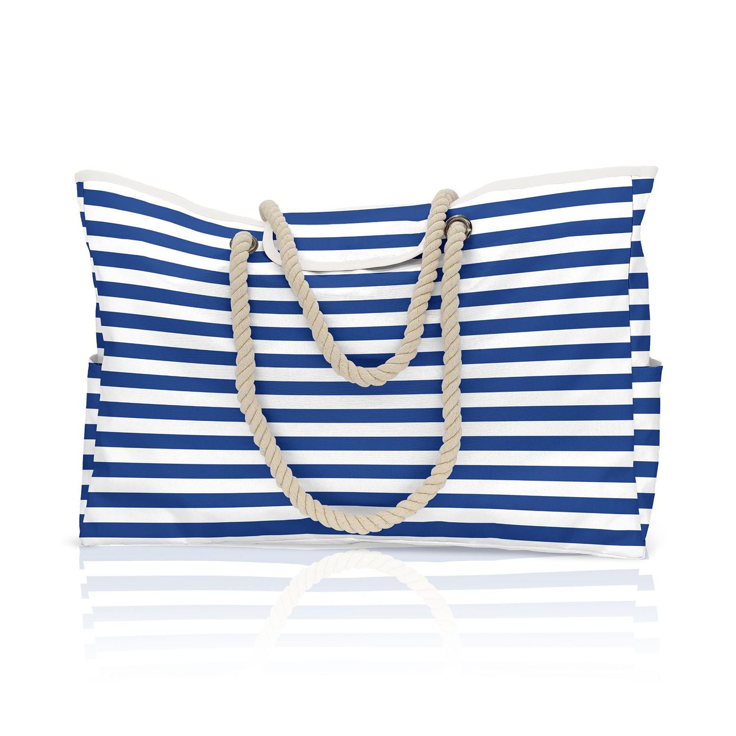 Canvas Beach Shoulder Tote Bag, custom tote bag with logo imprint 5