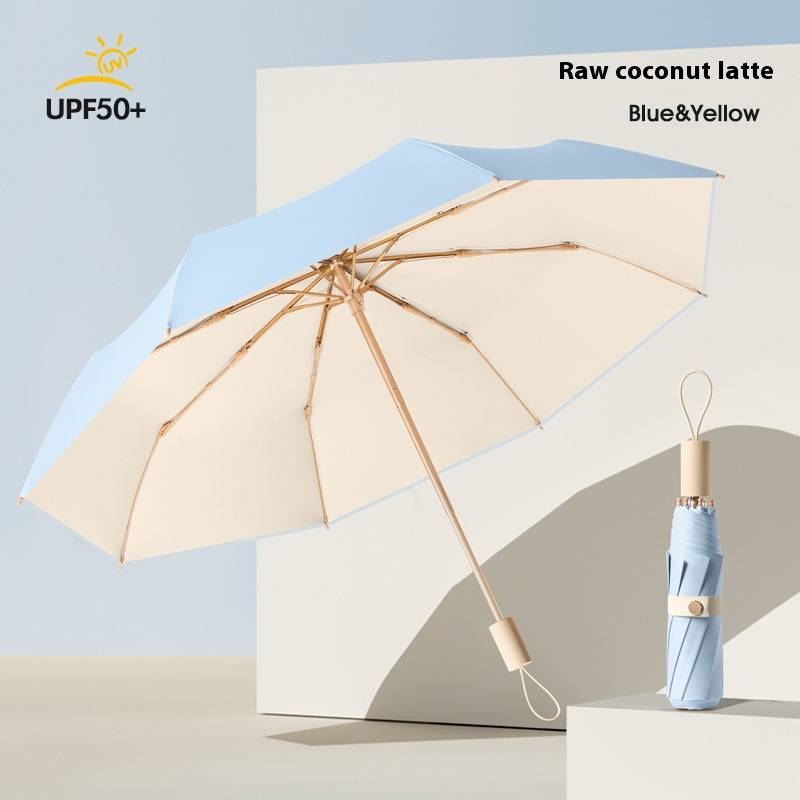 8-Bone Windproof Simple Rain And Light Dual-Use Umbrella 9