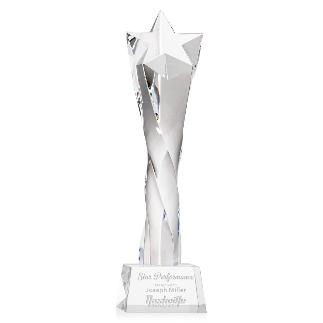 Arlington Star Award on Robson Base - Clear 3