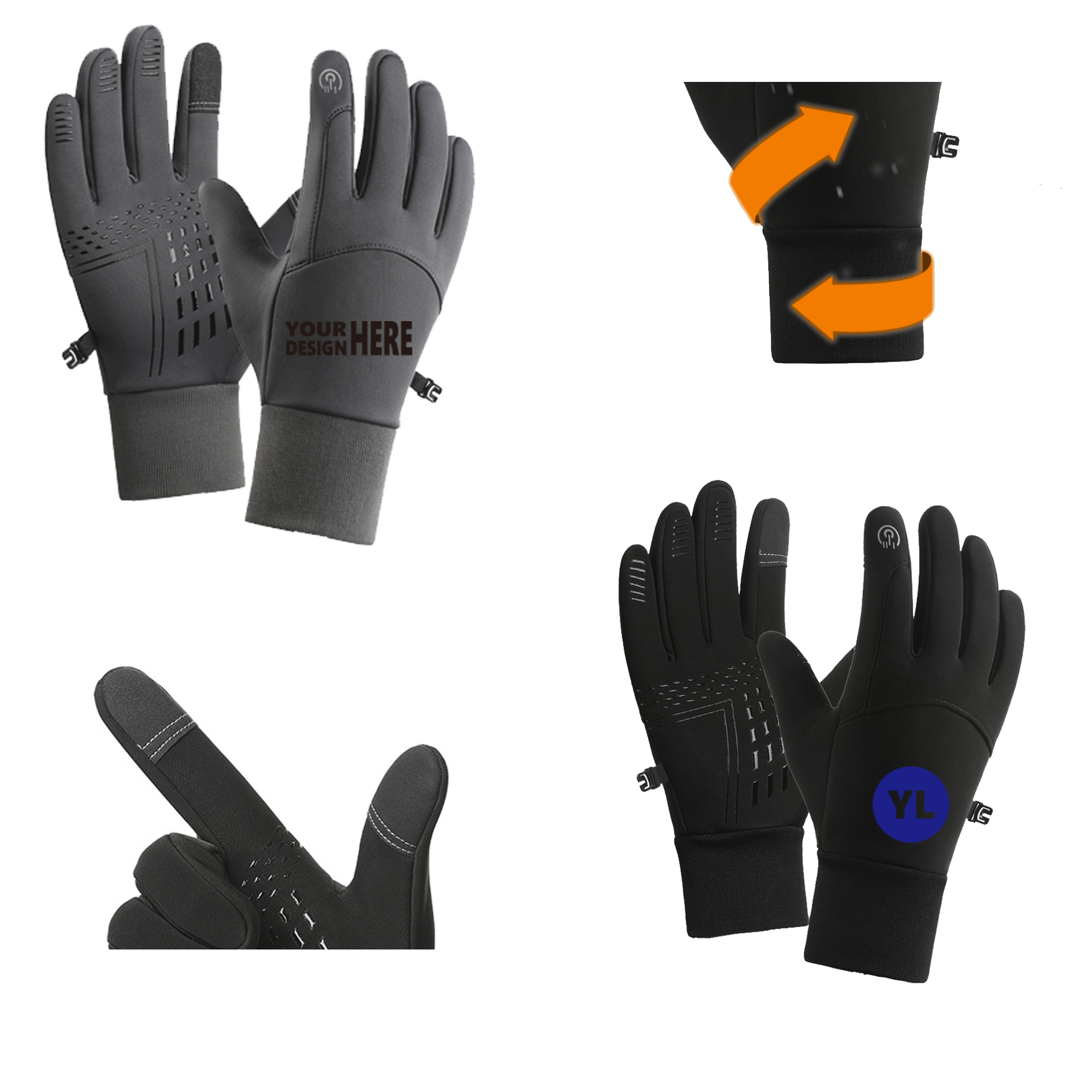 Durable Fleece-Lined Gloves For Winter Sports 2