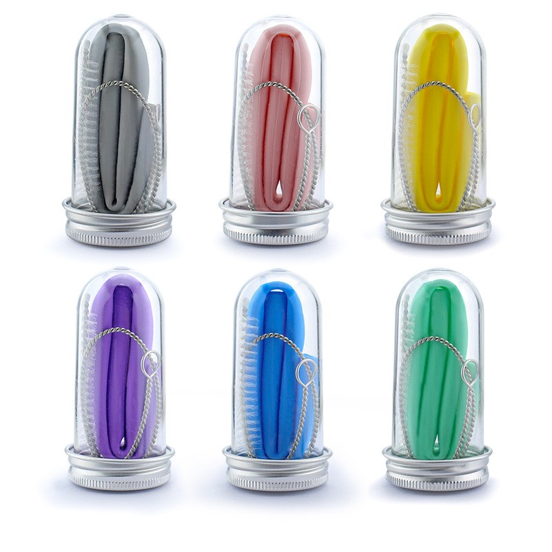 Collapsible Silicone Straw Set 4