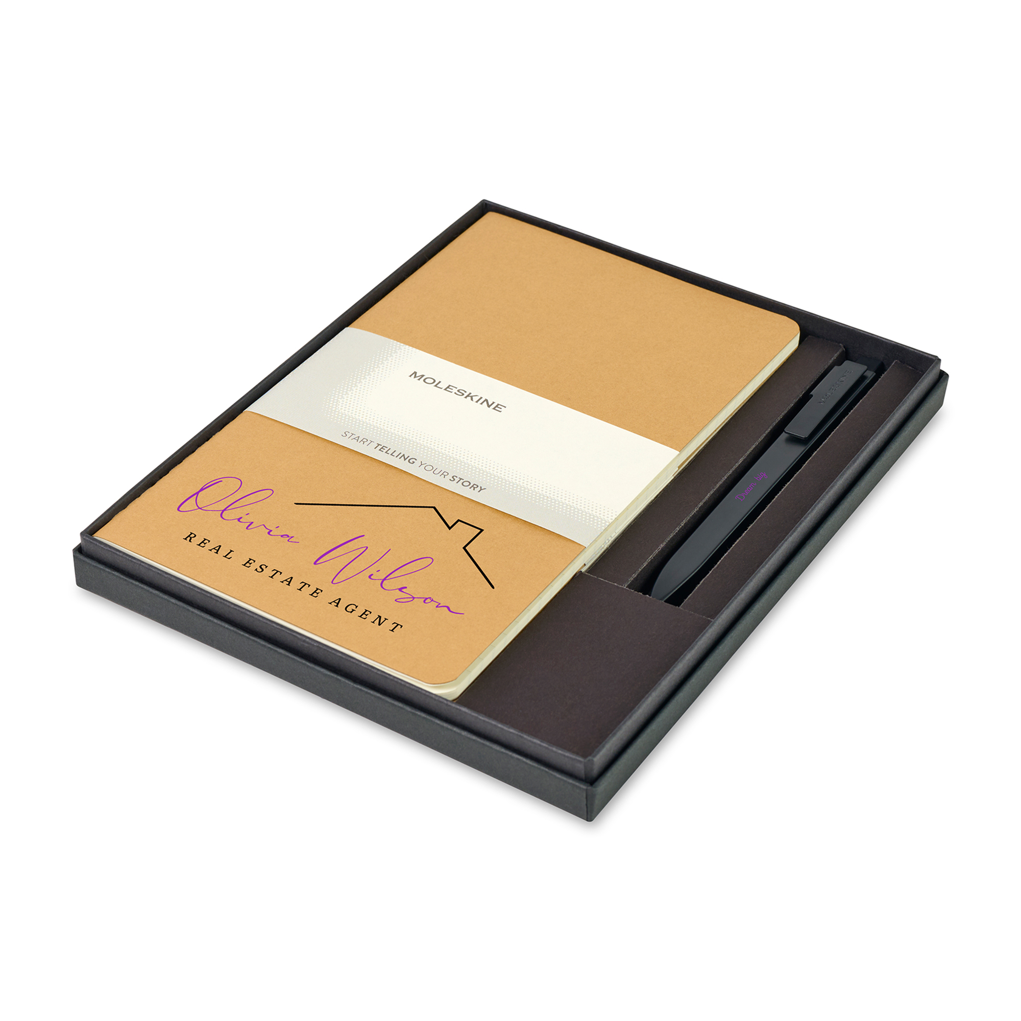 Moleskine® Large Cahier and GO Pen Gift Set 35