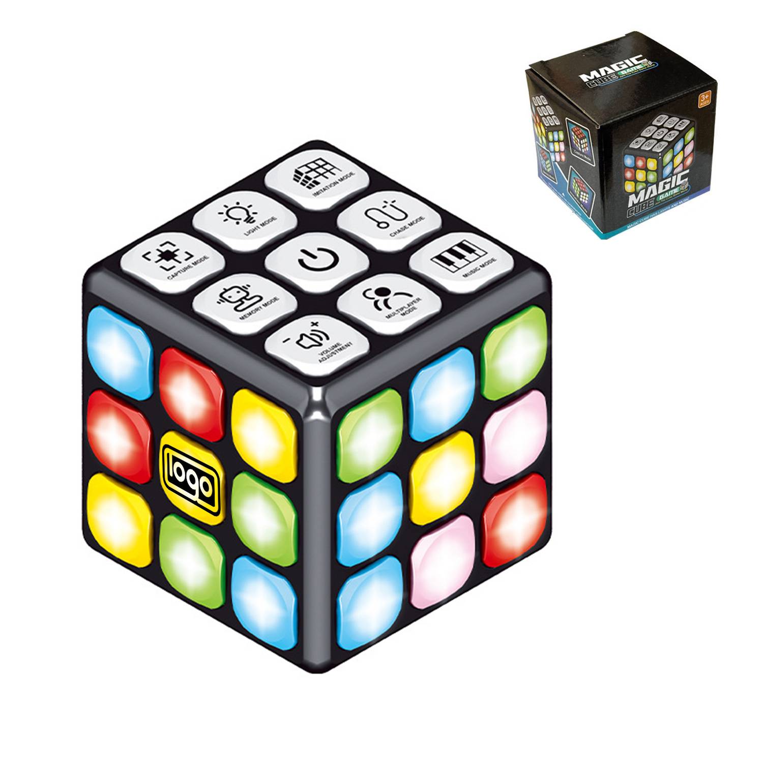 Unique Kids Flashing Cube Educational Toy 5