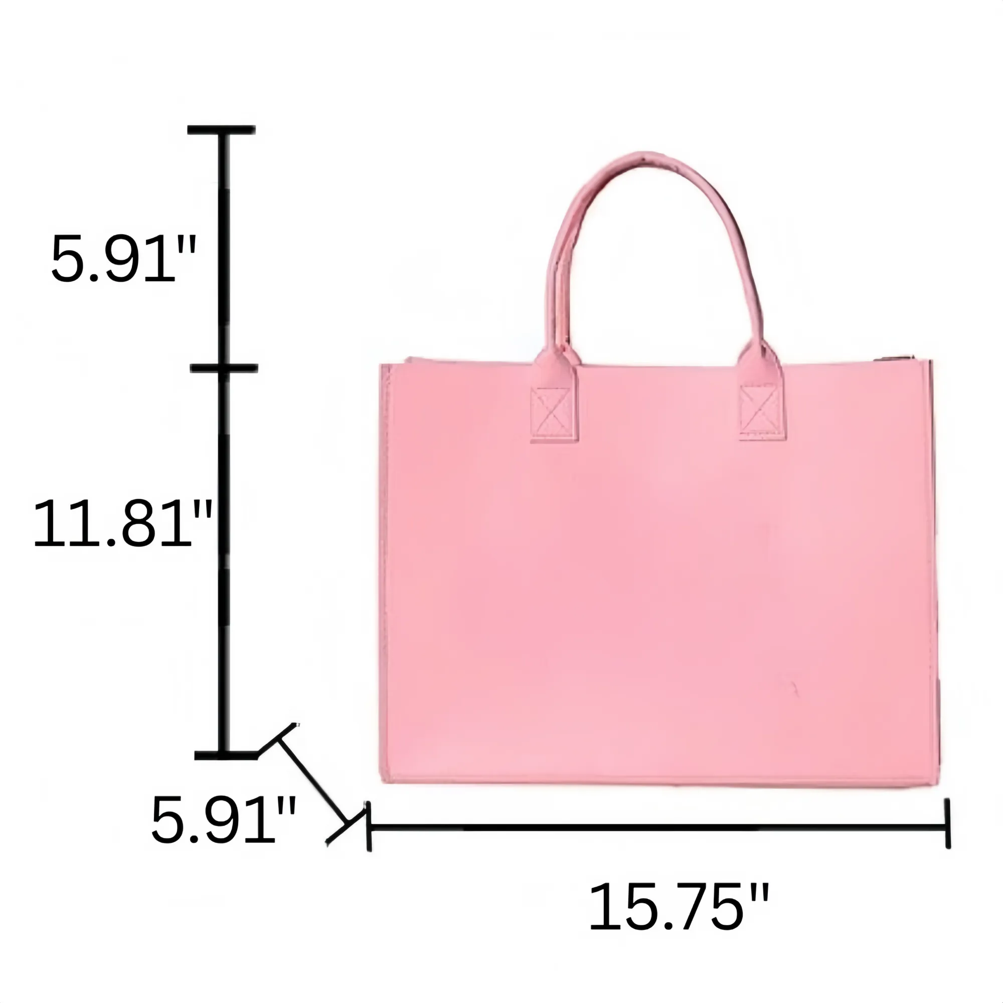 Large Felt Ladies Tote Bag 6
