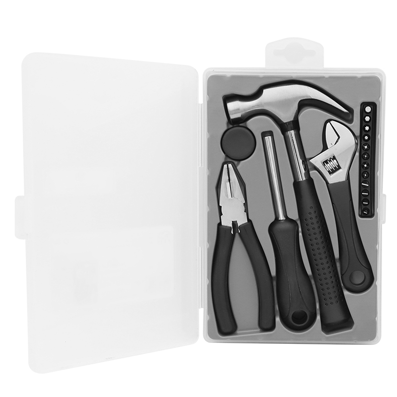 HandyPro 18pc Household Tool Set with Hammer, Adjustable Wrench, and Pliers 8