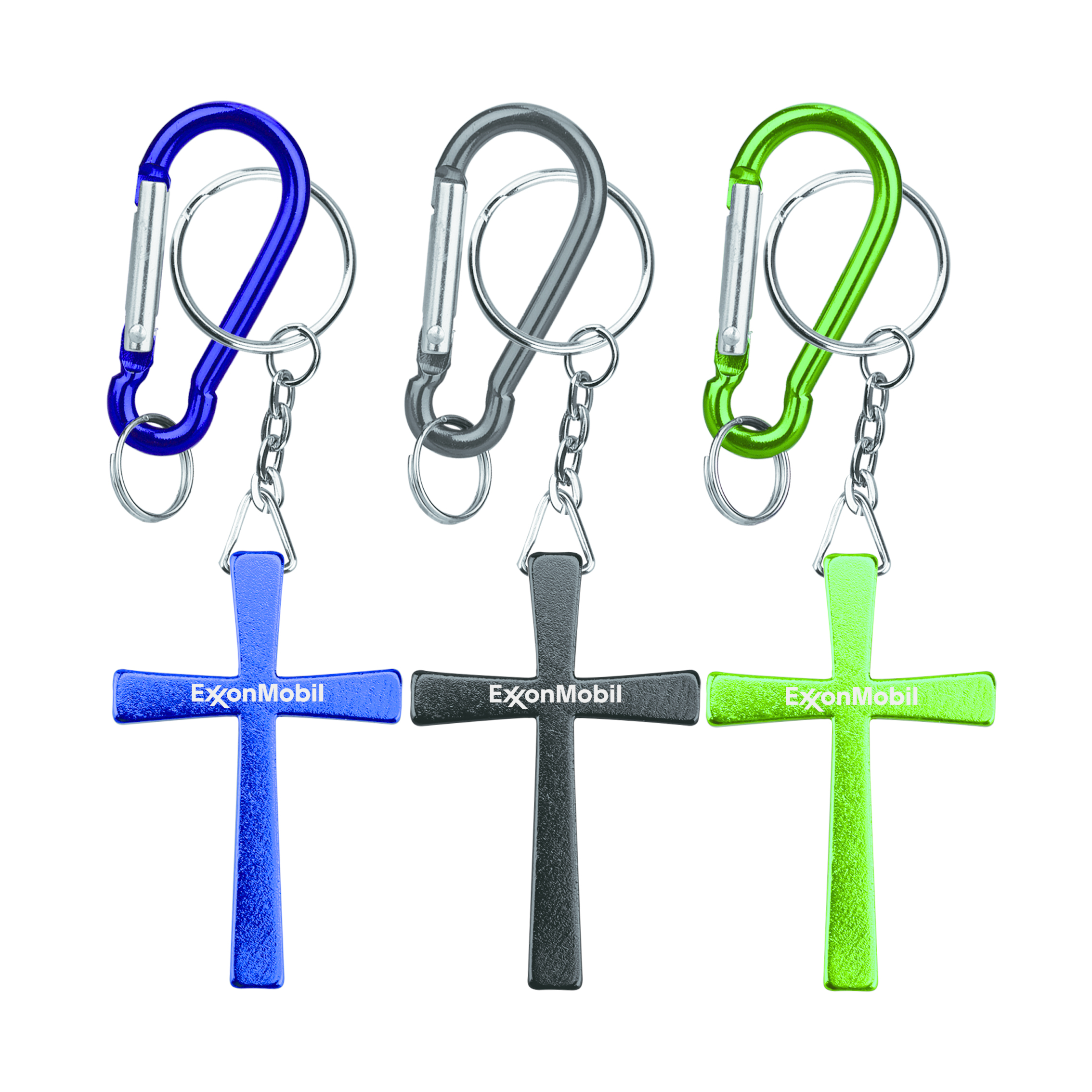 Cross shape key chain with Carabiner 3