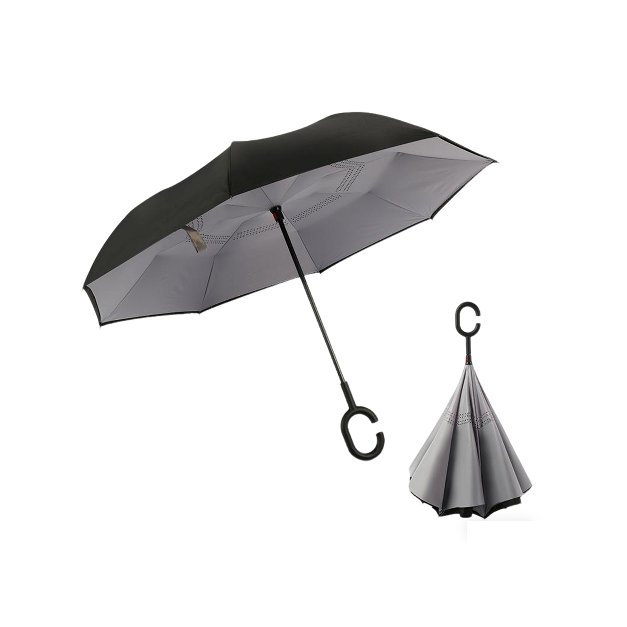 Double Layer Reverse Folding Weather Umbrella 5