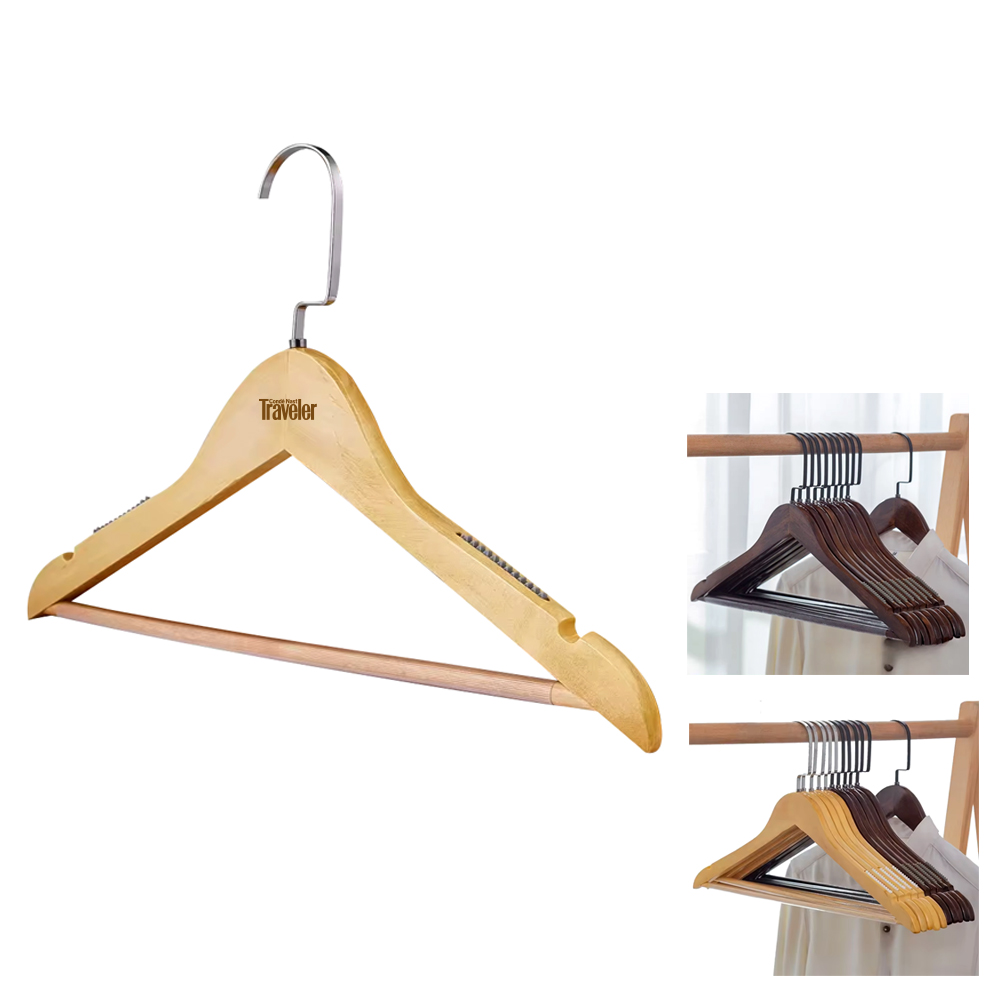 Engraved Wooden Clothes Hanger 3
