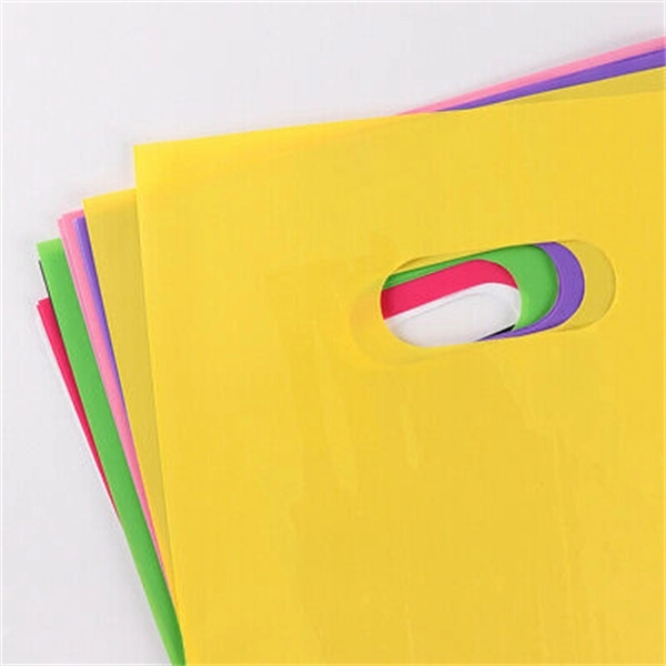 11.8"W x 15.75"H Die Cut Handle PE Shopping Bag 2