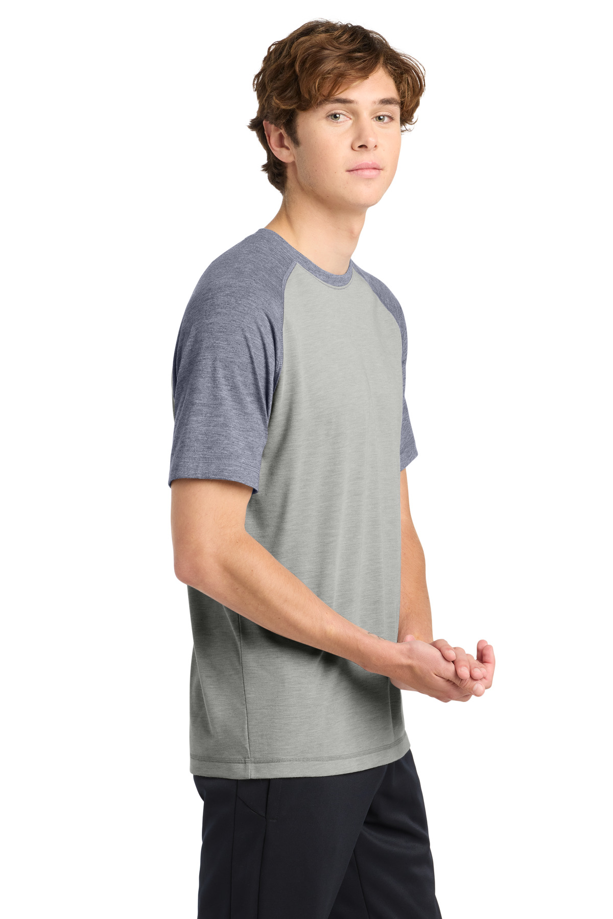 Sport-Tek PosiCharge Tri-Blend Wicking Raglan Tee. ST400 147