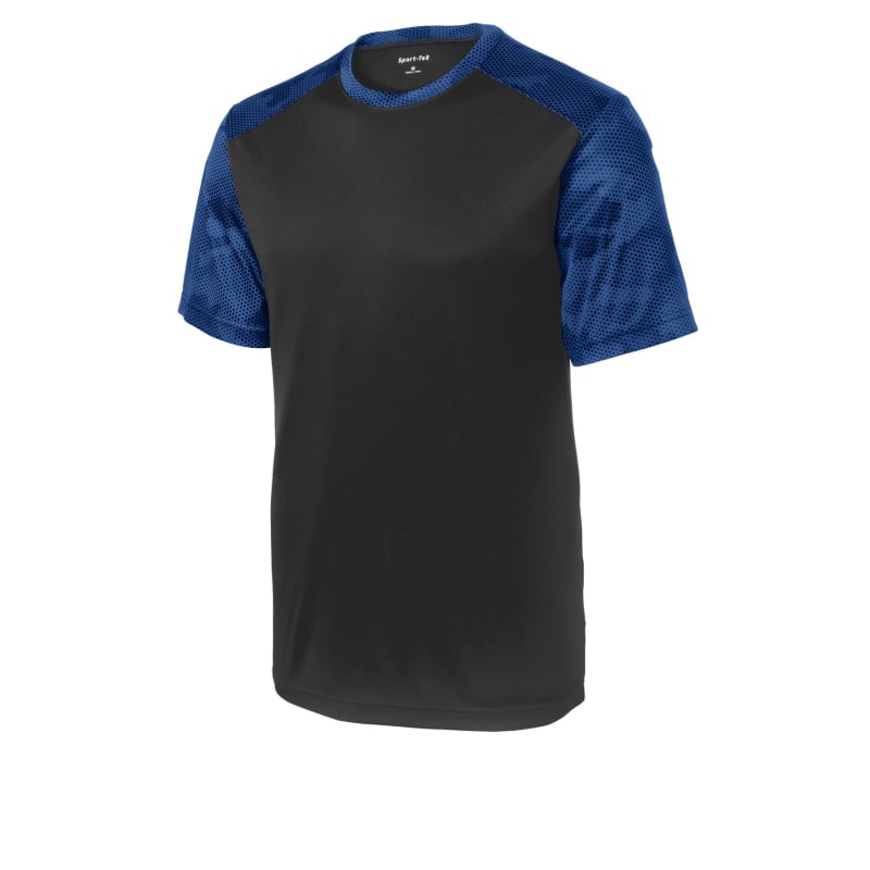 Sport-Tek CamoHex Colorblock Tee. 10