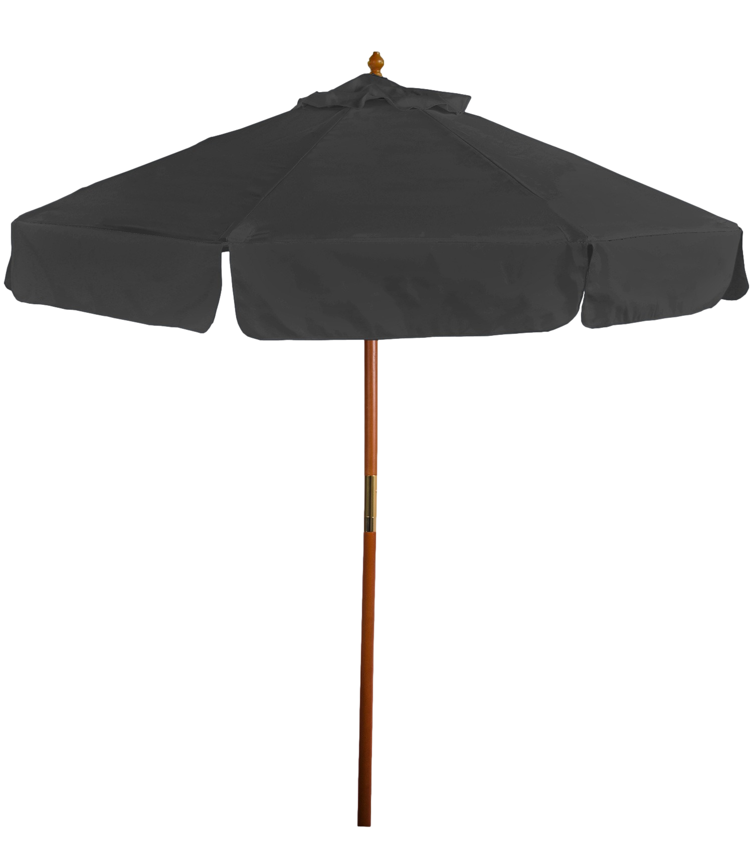 7' Wooden Market Umbrella with Valence