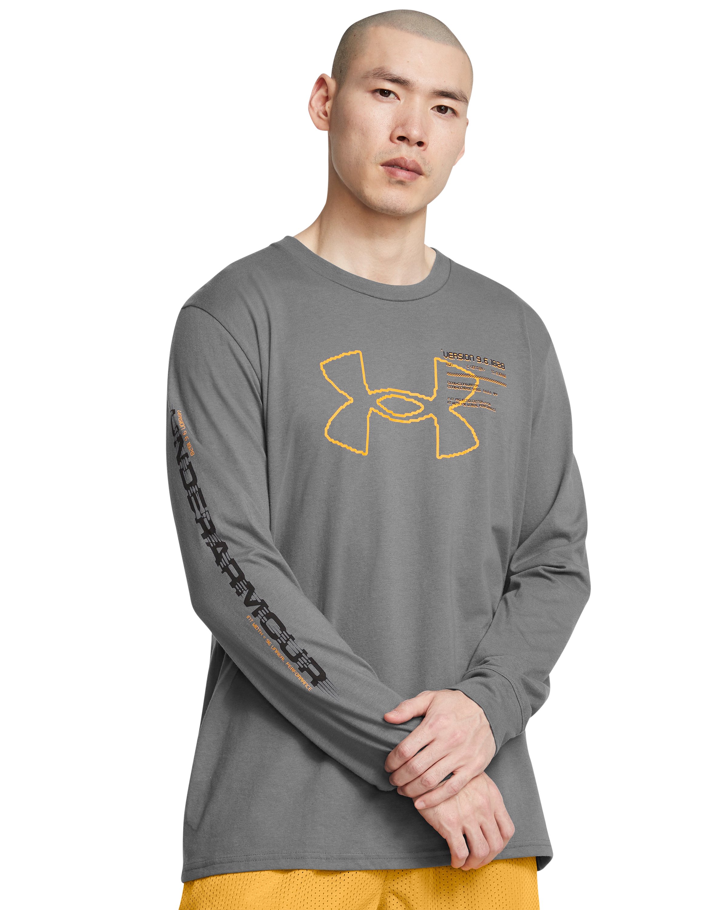UA Glitch Big Logo Men's Long Sleeve 2