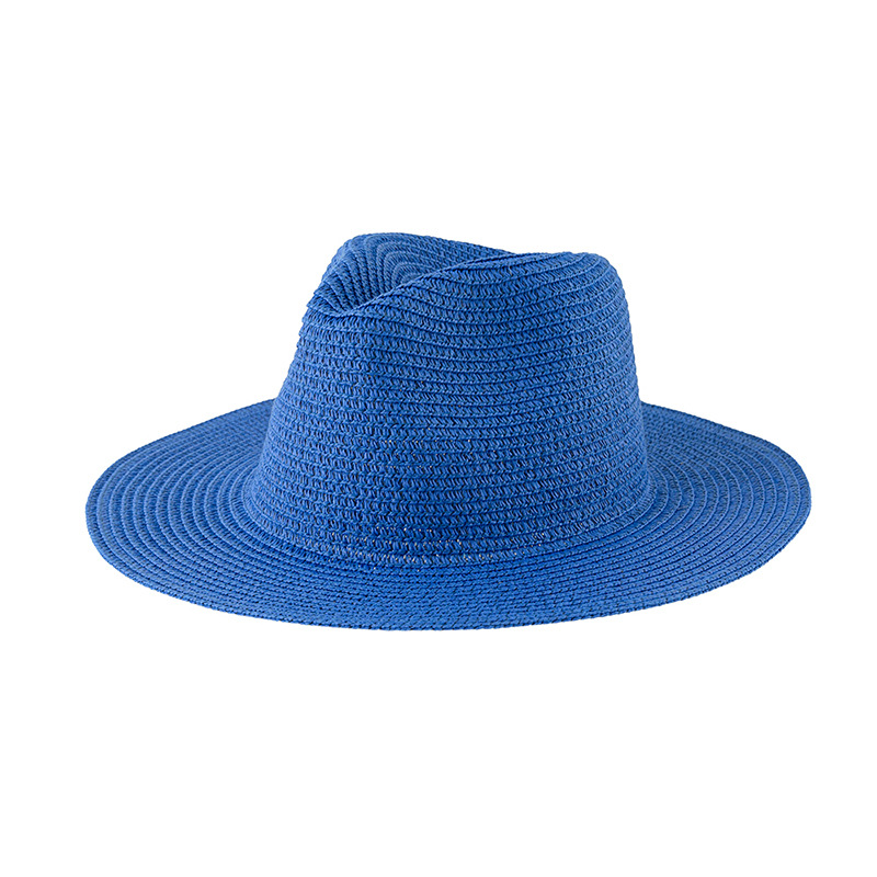 Wide Brim Straw Panama Fedora Beach Sun Hat 1