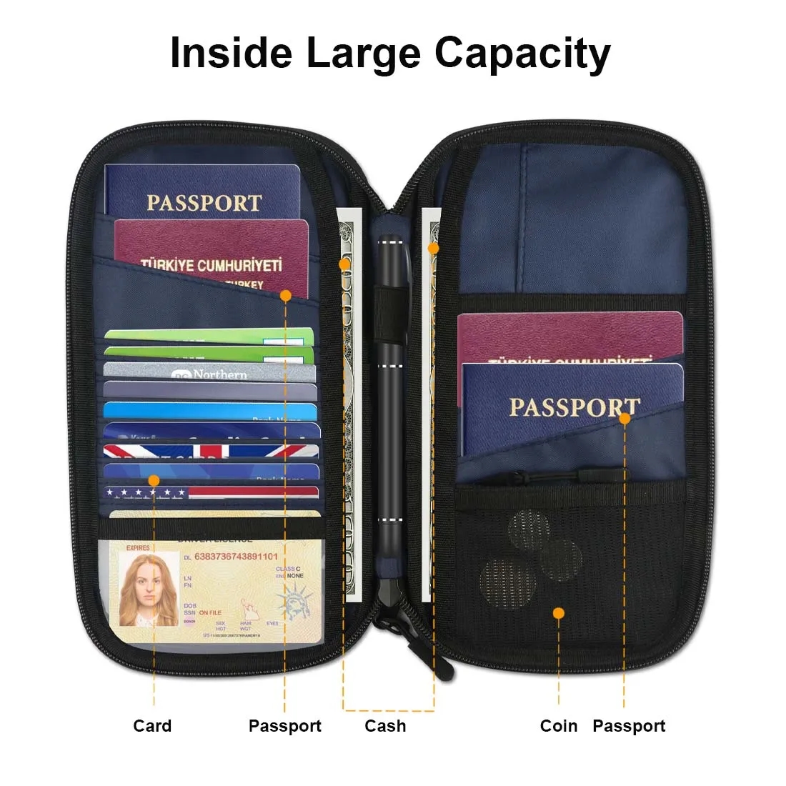 Waterproof Family Travel Passport Holder 4