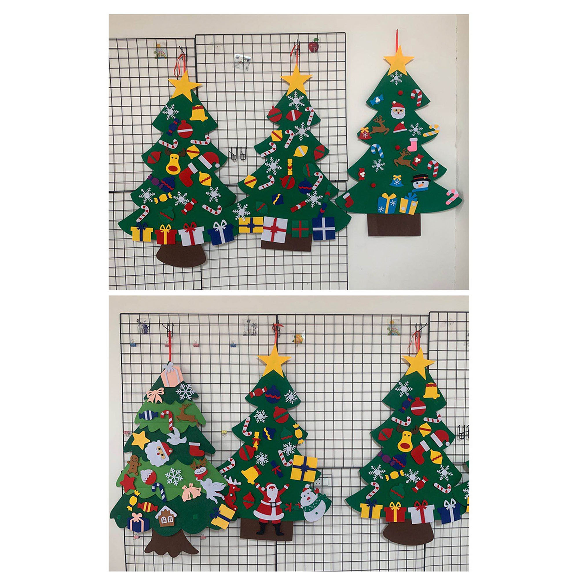 Felt Christmas Tree Kit with Ornaments for Fun Kids' Crafting 1