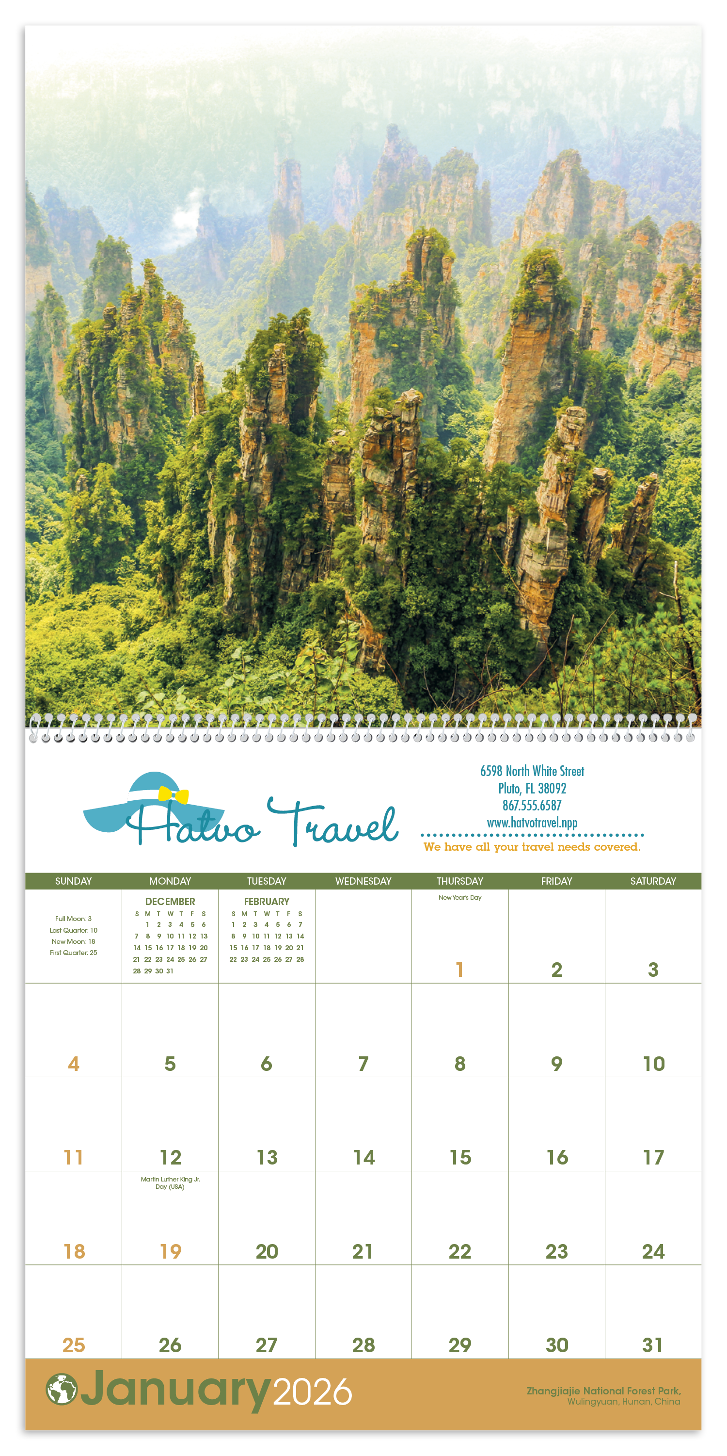 Triumph® Calendars World Scenic Calendar 40