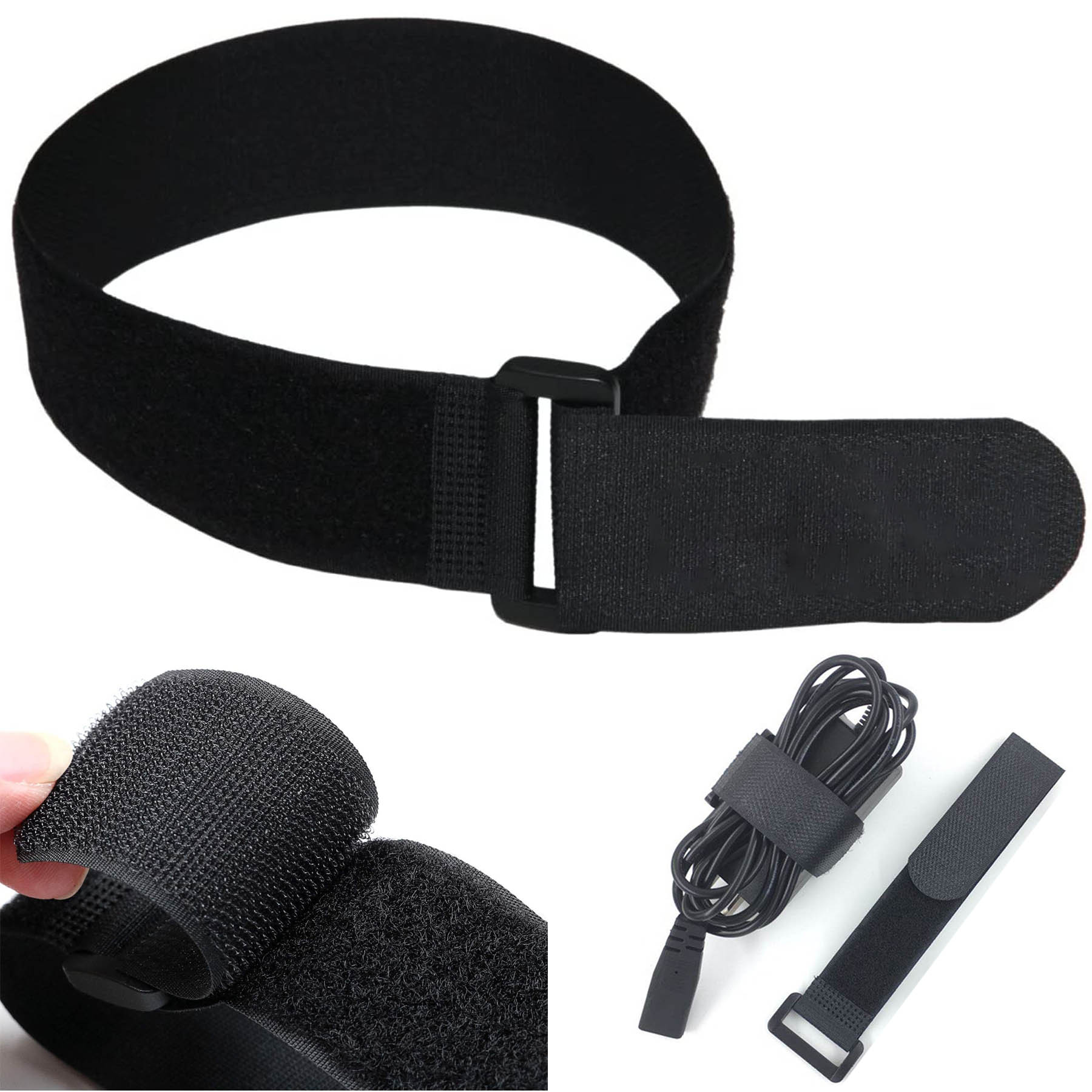 7" Nylon Cable Ties With Hook And Loop 1