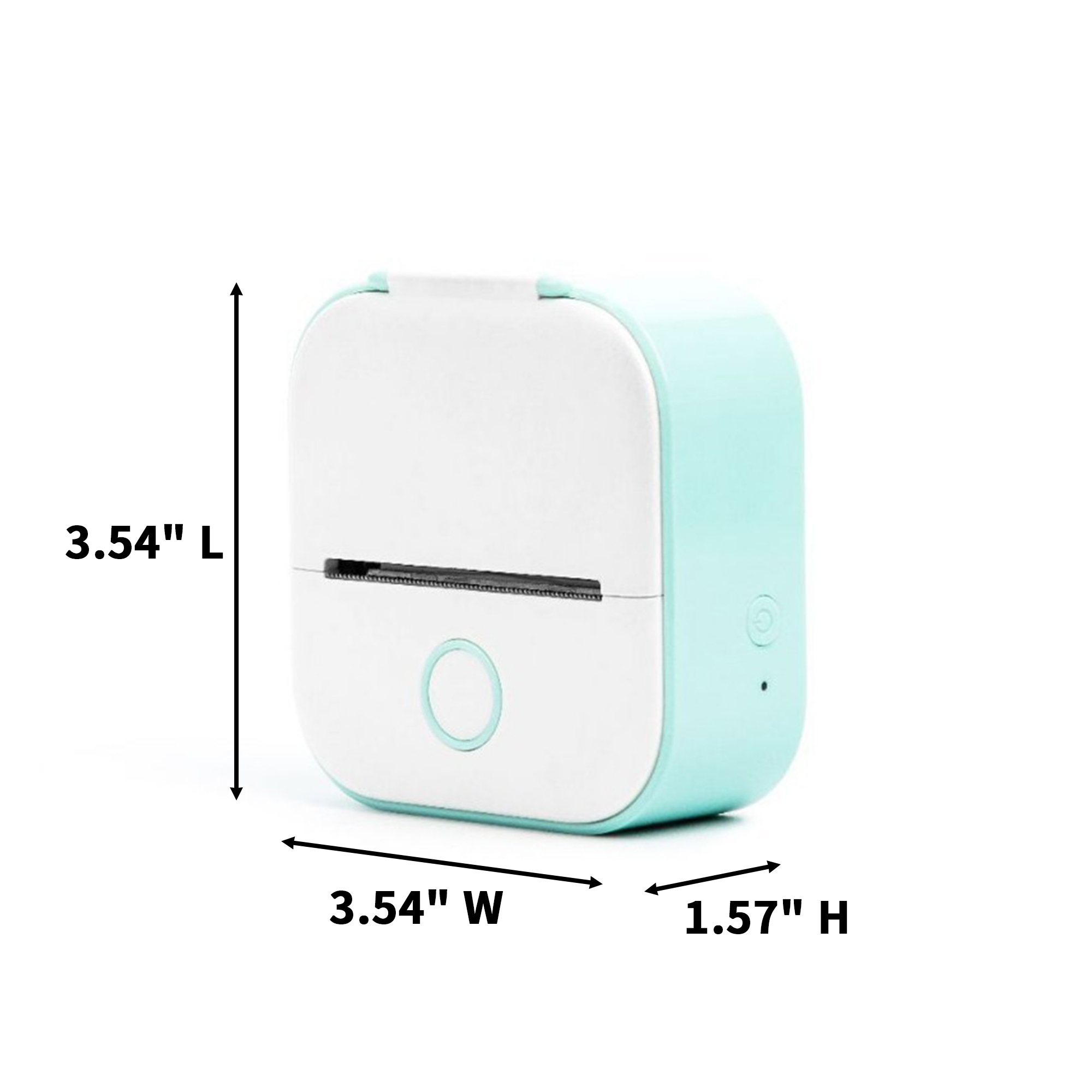 Portable Thermal Label Maker 3.54" Length X 3.54" Width X 1.57" Height 4