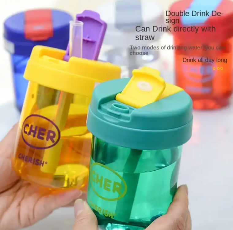 Water Cup with Lid and Straw 3