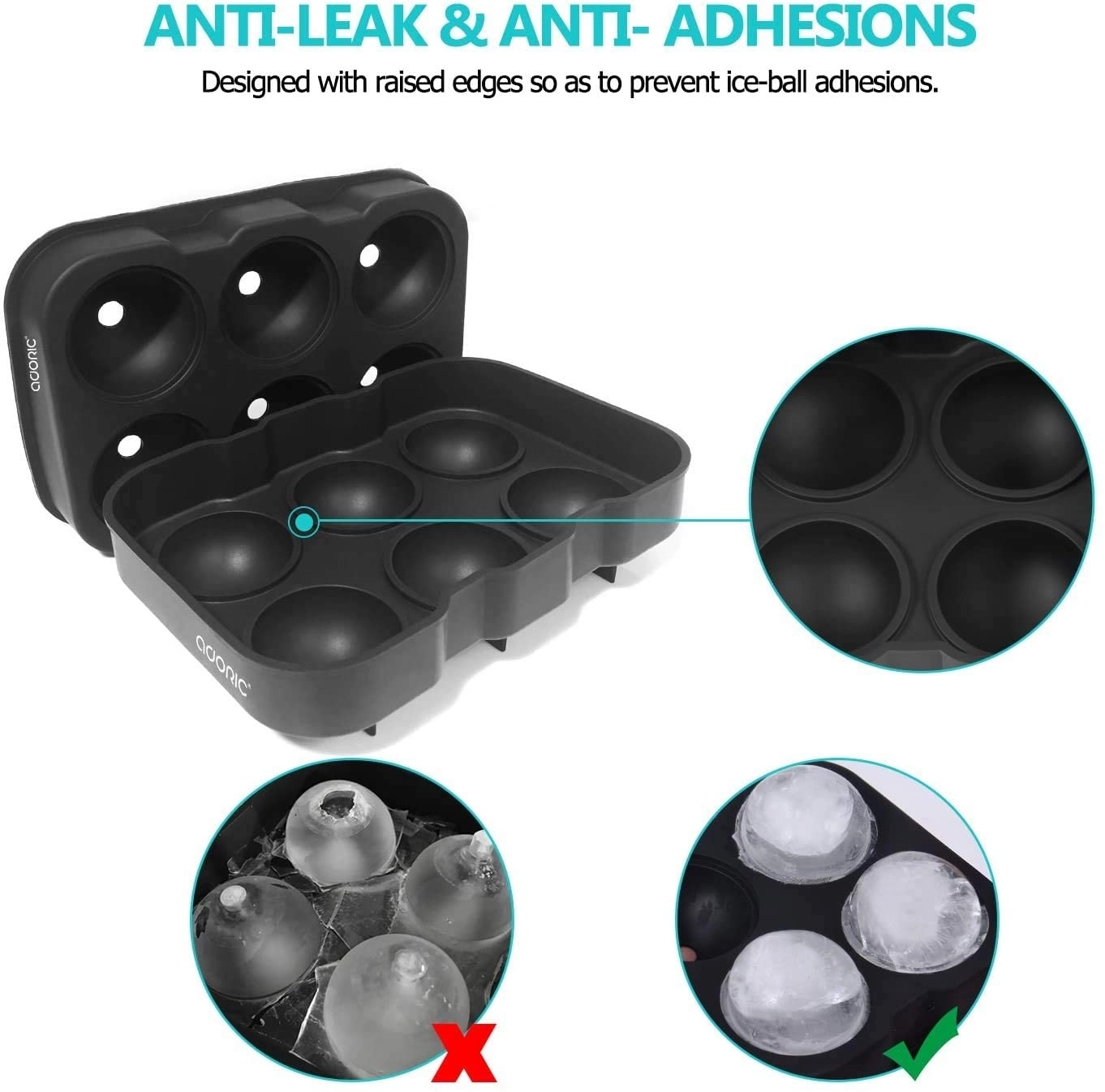 Ice Cube & Ball Trays Silicone 7