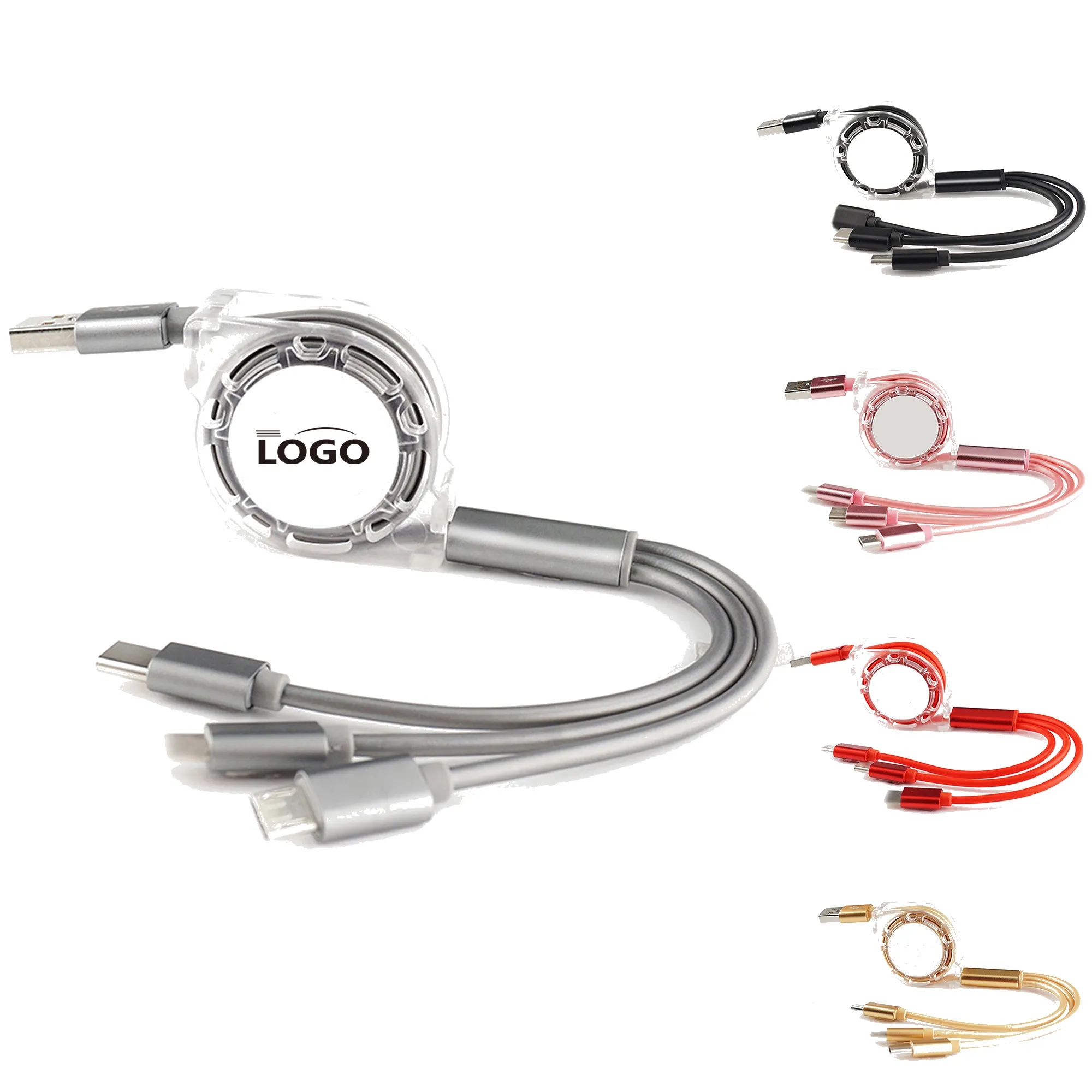 3 in 1 USB Charging Cable MOQ 20pcs 6
