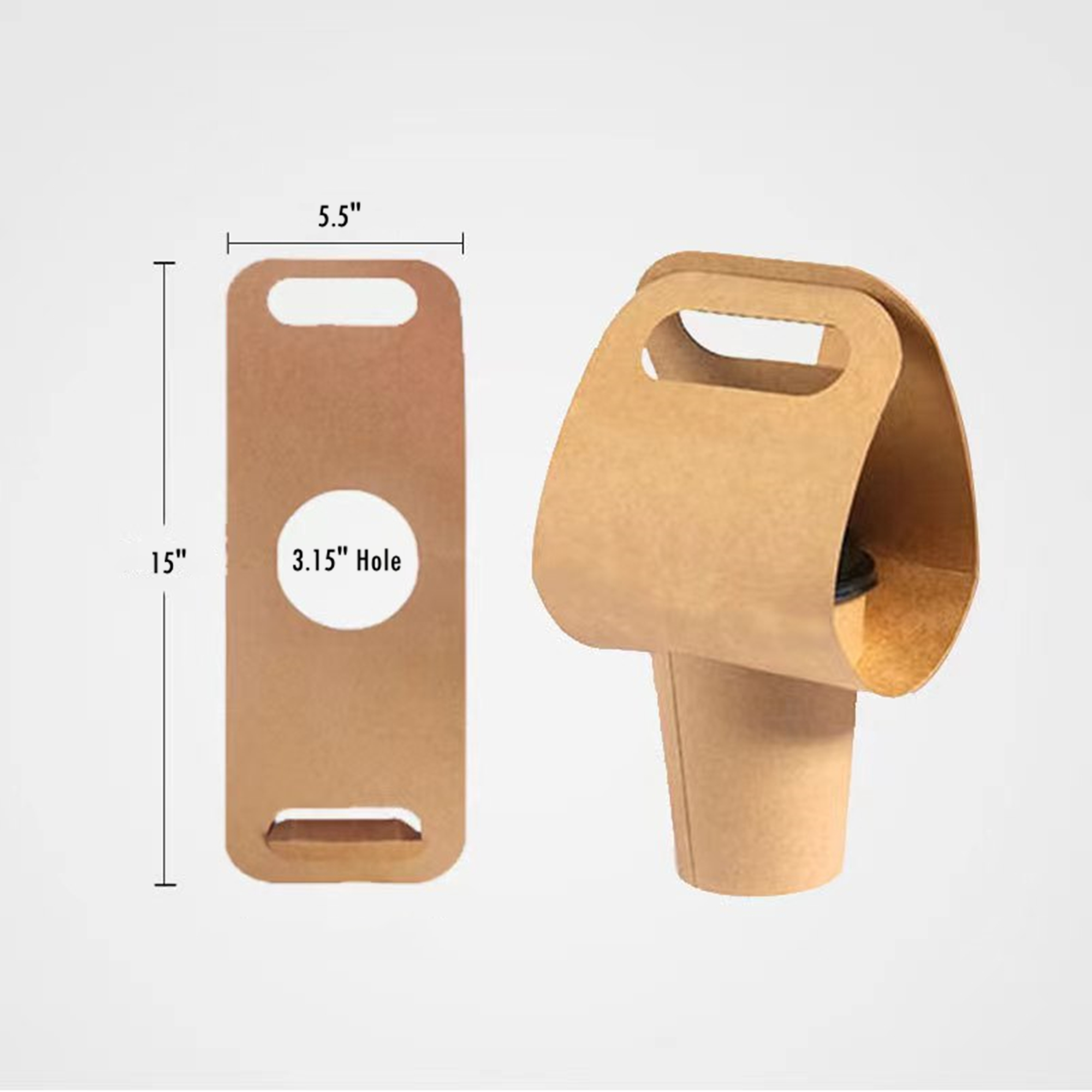 100 Pcs Disposable Drink Carrier 4